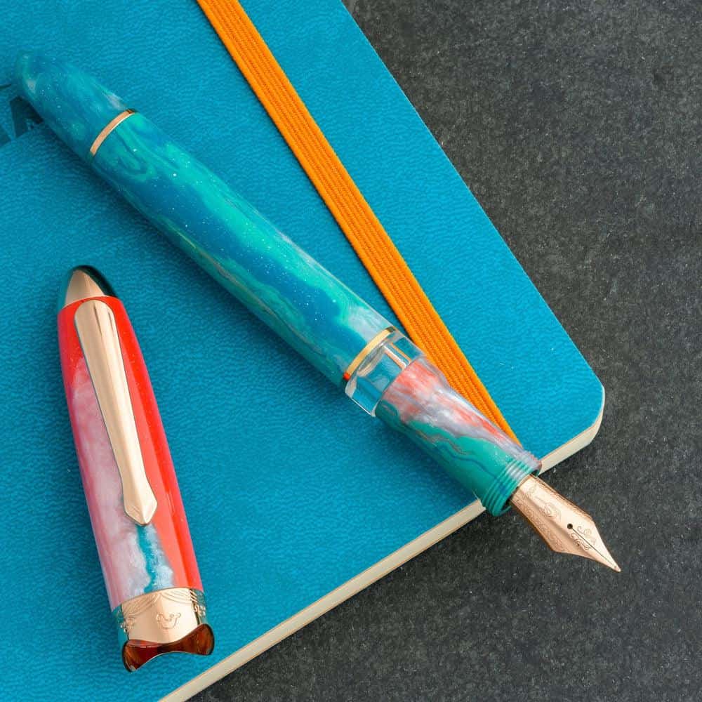 Nahvalur (Narwhal) Horizon Dawn Fountain Pen - Premium Writing Instrument for Calligraphy, Journaling & Office Use
