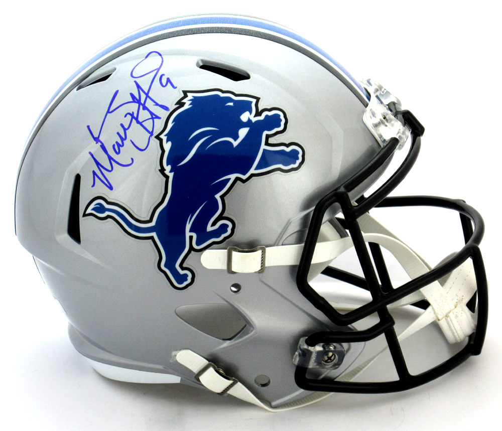 Matthew Stafford Autographed Detroit Lions Riddell Speed NFL Helmet - Full Size Official Football Collectible for Fans, Display & Sports Memorabilia Collection