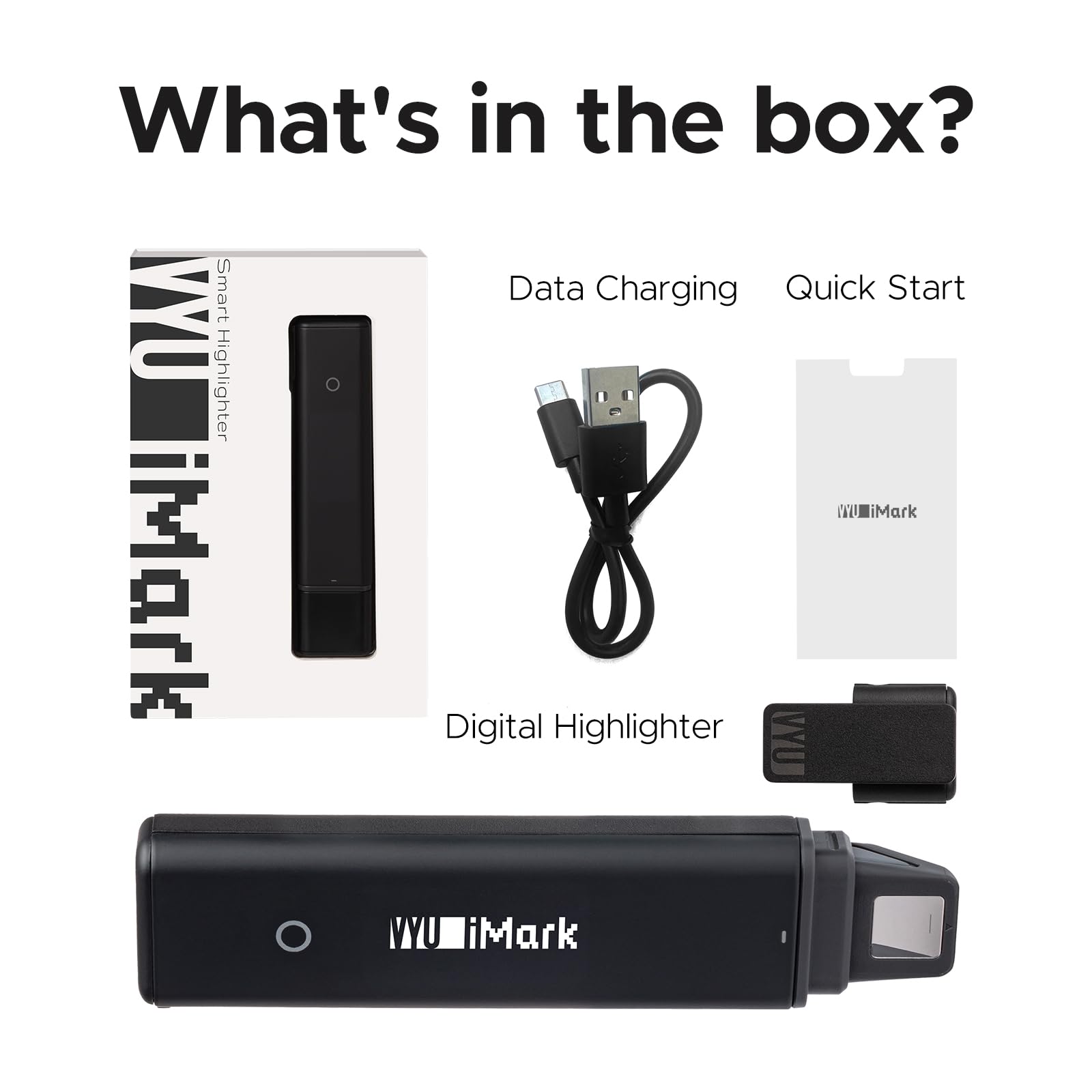 VYU iMark Reading Pen - Digital Highlighter & Book Marker for Reading & Annotation - Real-Time Sync to Digitize, Store & Share Notes - Perfect Gift for Students & Book Lovers - Ideal for Study Sessions, Research & Book Clubs