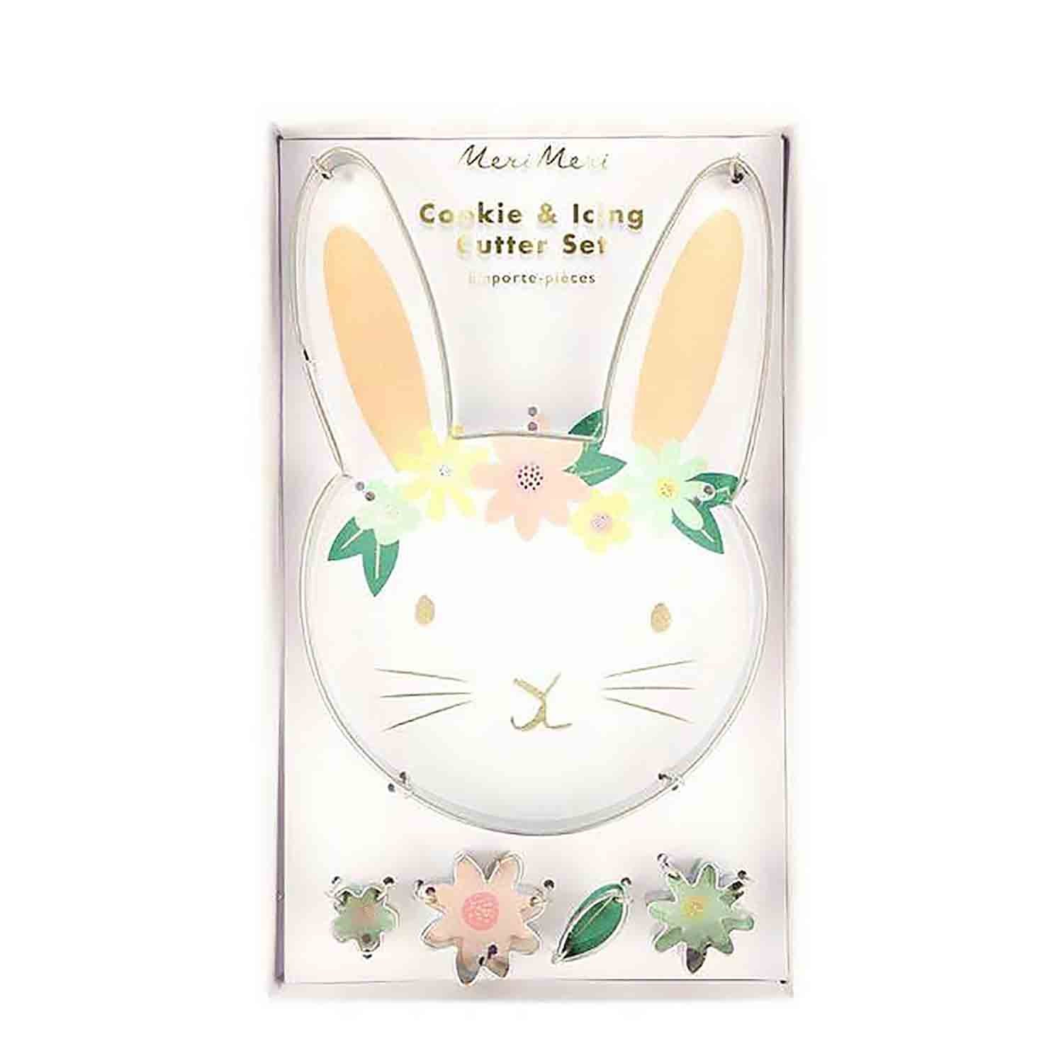 Bunny Cookie Cutters Set - Stainless Steel Easter Bunny Shaped Cookie Cutters for Baking, DIY Cookies, Cake Decorating - Perfect for Easter, Spring, and Holiday Baking