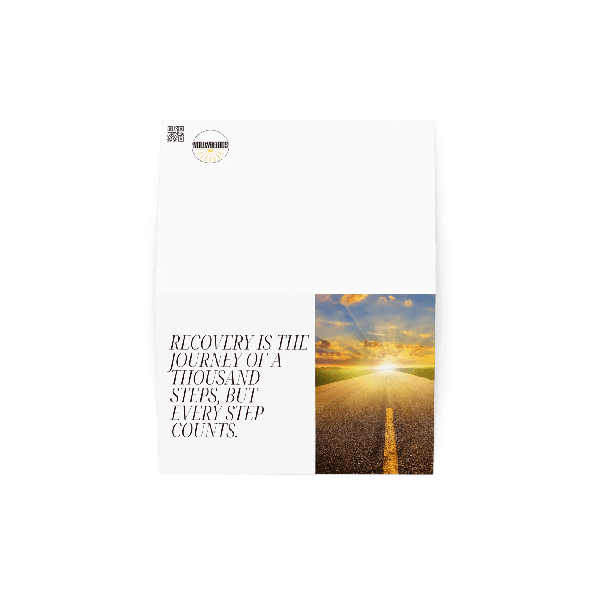 You Are An Inspiration Sobriety Card - Motivational Recovery Gift for AA, NA, Sobriety Anniversary - Perfect for Encouragement in Addiction Recovery & Support Groups