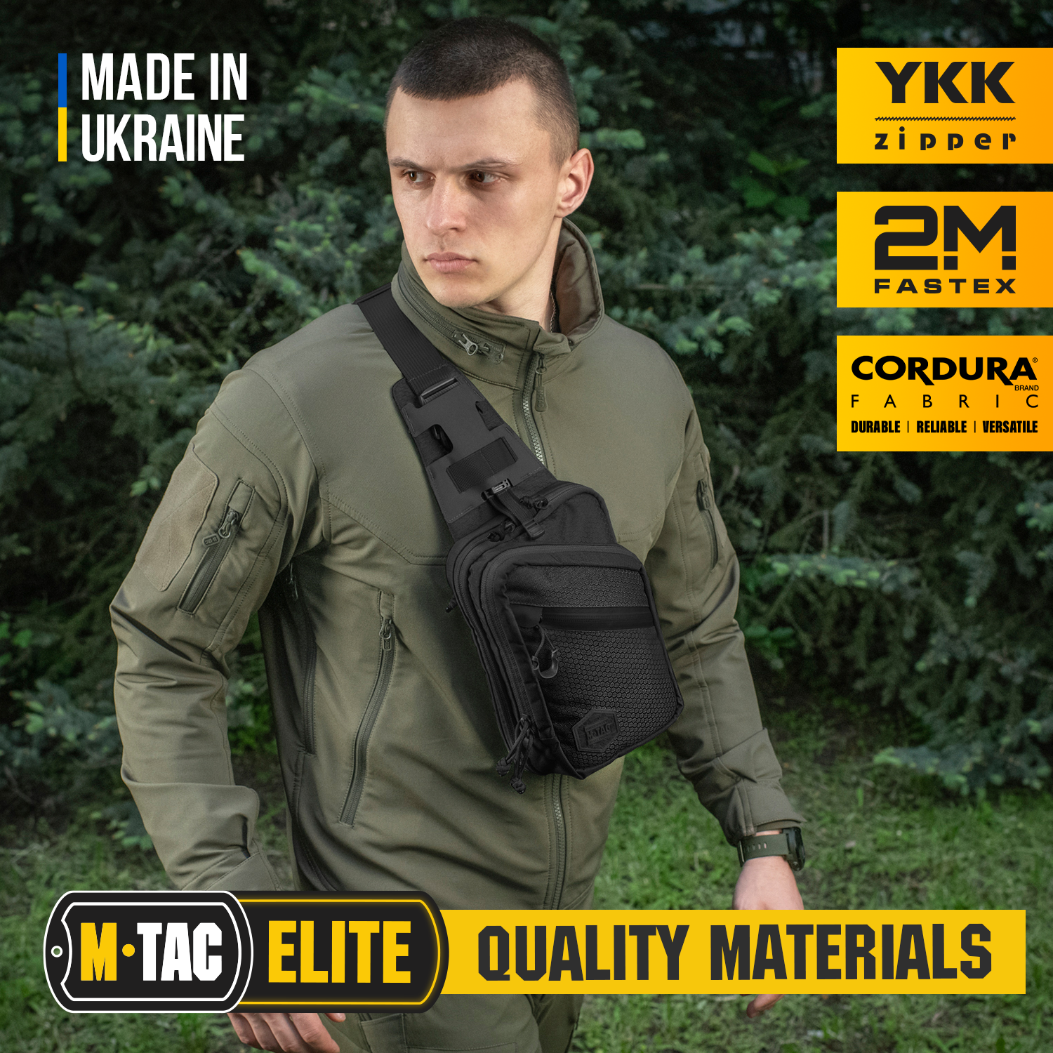 Elite M Tac Sling Pistol Bag - Tactical Shoulder Holster for Concealed Carry | Perfect for Range Training, Outdoor Hunting & Security Professionals