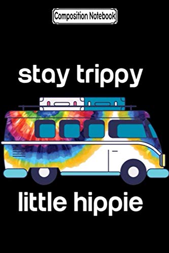 Hippie at Heart Composition Notebook - 6x9 Lined Journal with Blank Ruled Pages, 100 Sheets | Perfect for Journaling, Note Taking, School & Boho Decor | Hippie Style Notebook with Tapestry, Headbands & Patch Designs
