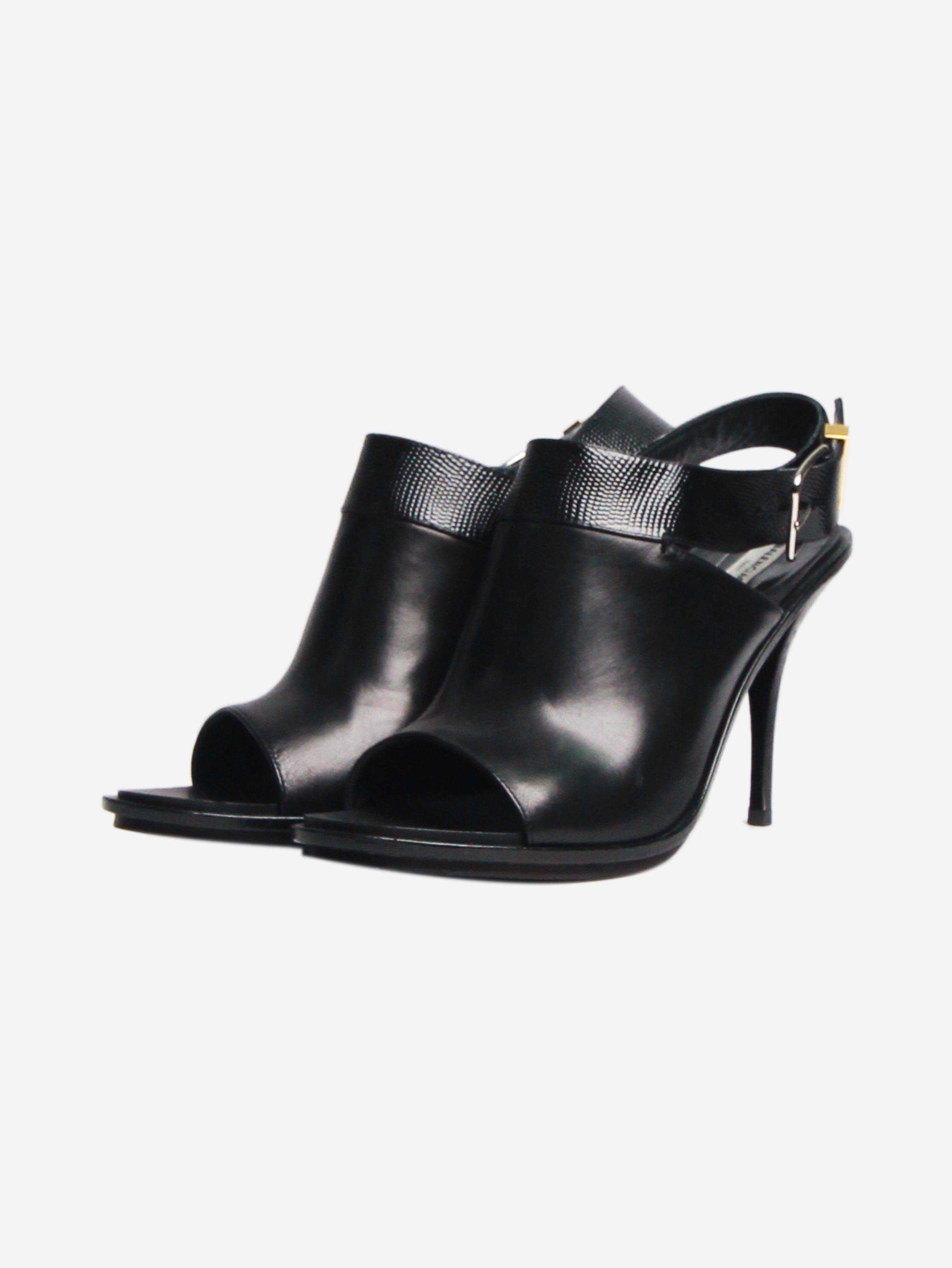 Elegant Black Slingback Sandal Heels for Women - Size EU 41 (UK 8) - Perfect for Weddings, Parties & Summer Outfits
