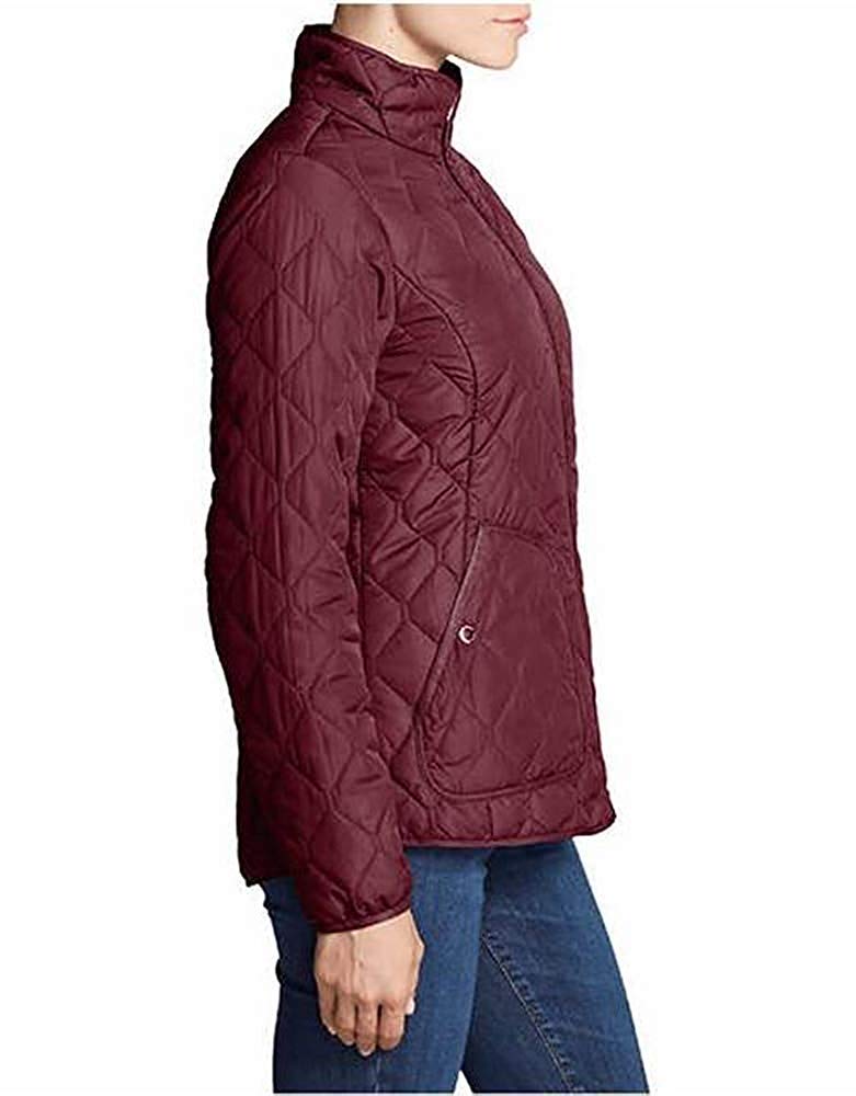 Eddie Bauer Women's Year Round Quilted Field Jacket - Medium Size, Water-Resistant Outdoor Coat for Hiking, Camping & Fall/Winter Wear