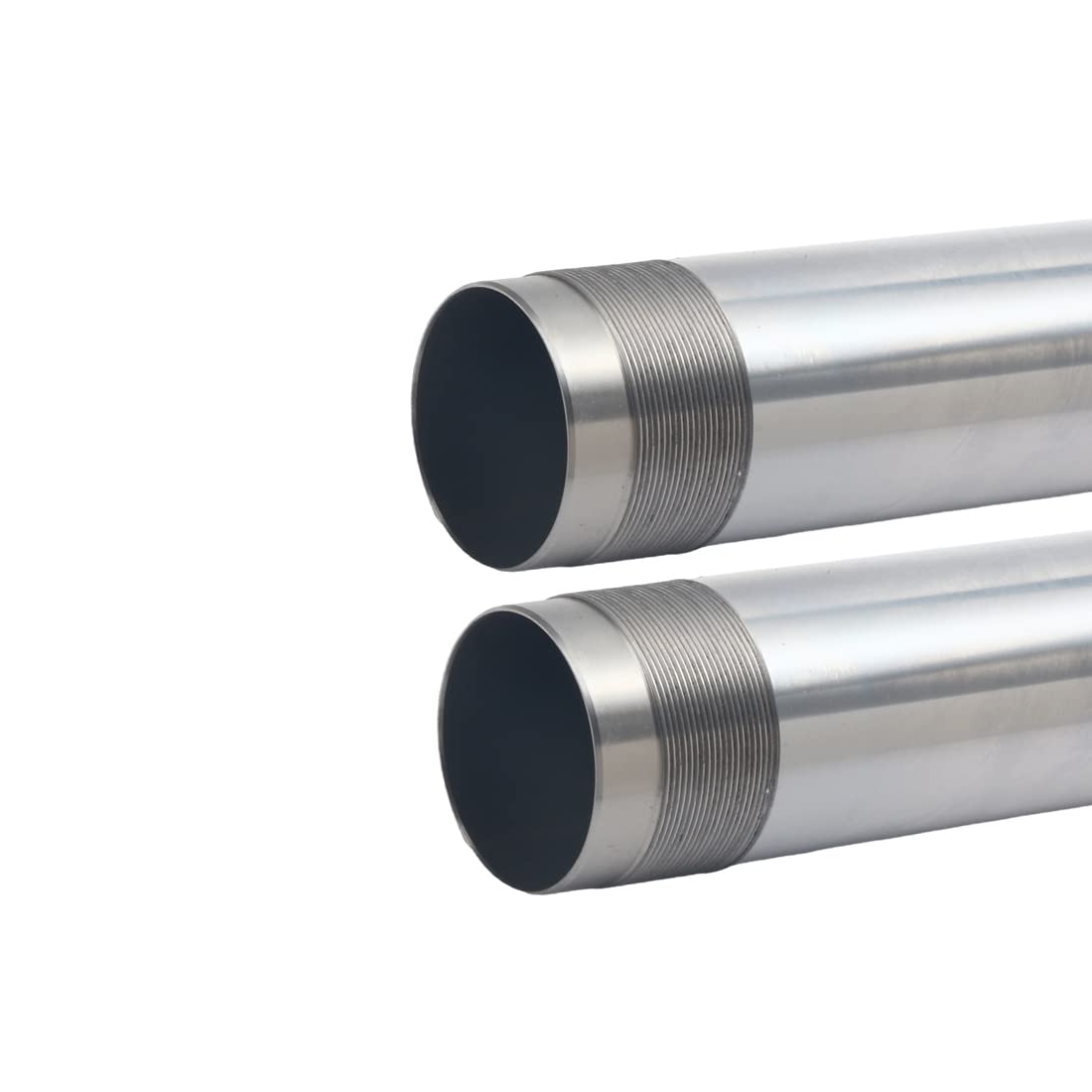 Premium Silver Motorcycle Fork Tubes - Compatible with Suzuki GSXR1000R GSX-R1000R GSXR1000RZ GSX-R1000RZ (2017-2022) - Front Inner Fork Pipes for Enhanced Ride Stability & Performance - Perfect for Street Racing, Track Days & Performance Upgrades