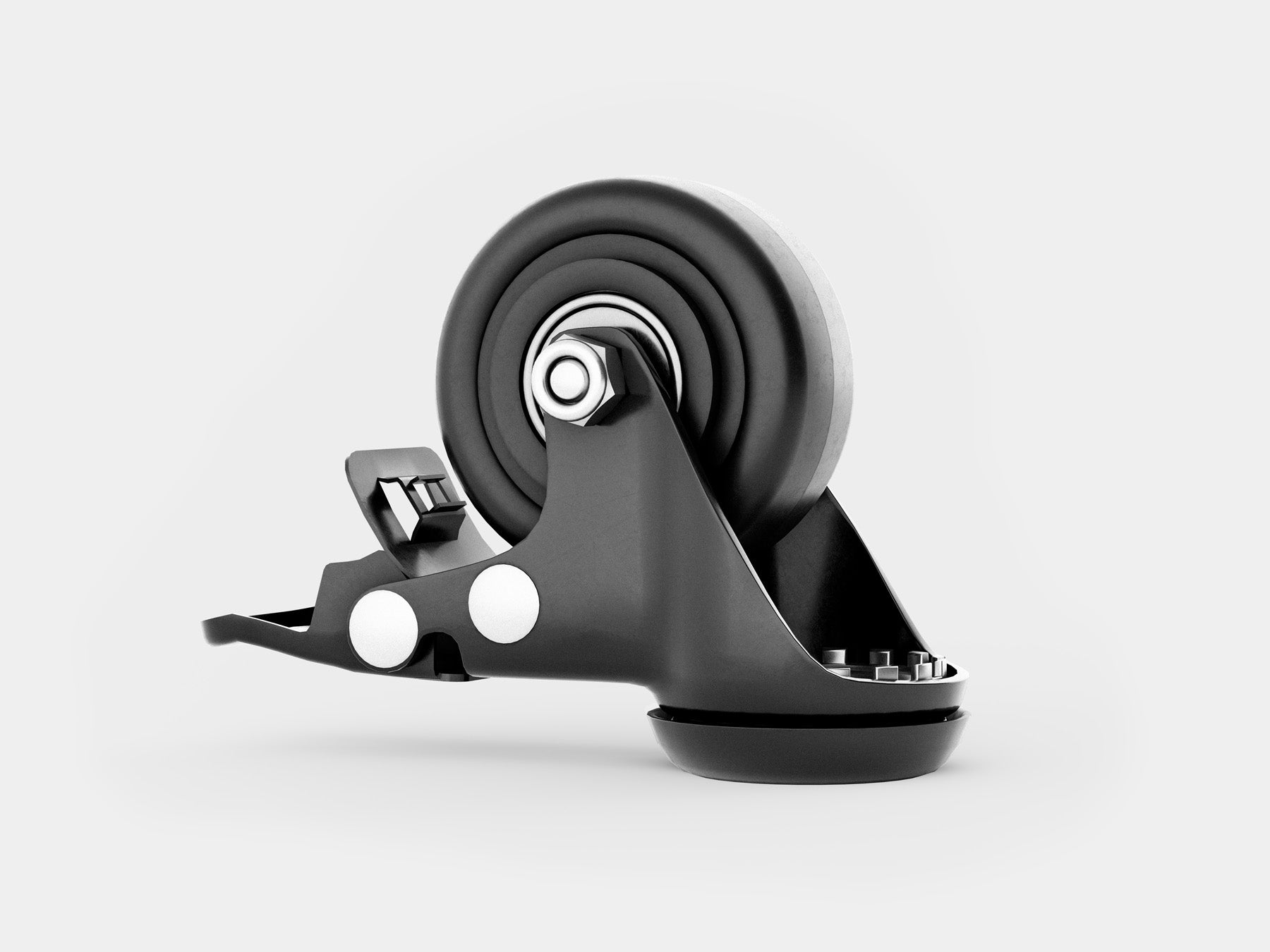4 Heavy Duty Swivel Casters with Brakes - Universal Replacement Wheels for Furniture, Carts & Equipment - Smooth Rolling for Home, Office & Workshop Use