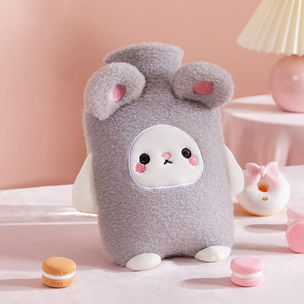Premium Hot Water Bottle with Soft Plush Cover - 1000ml Portable Hand Warmer for Women & Girls (Color A) - Perfect for Winter Warmth, Period Pain Relief & Cozy Nights at Home