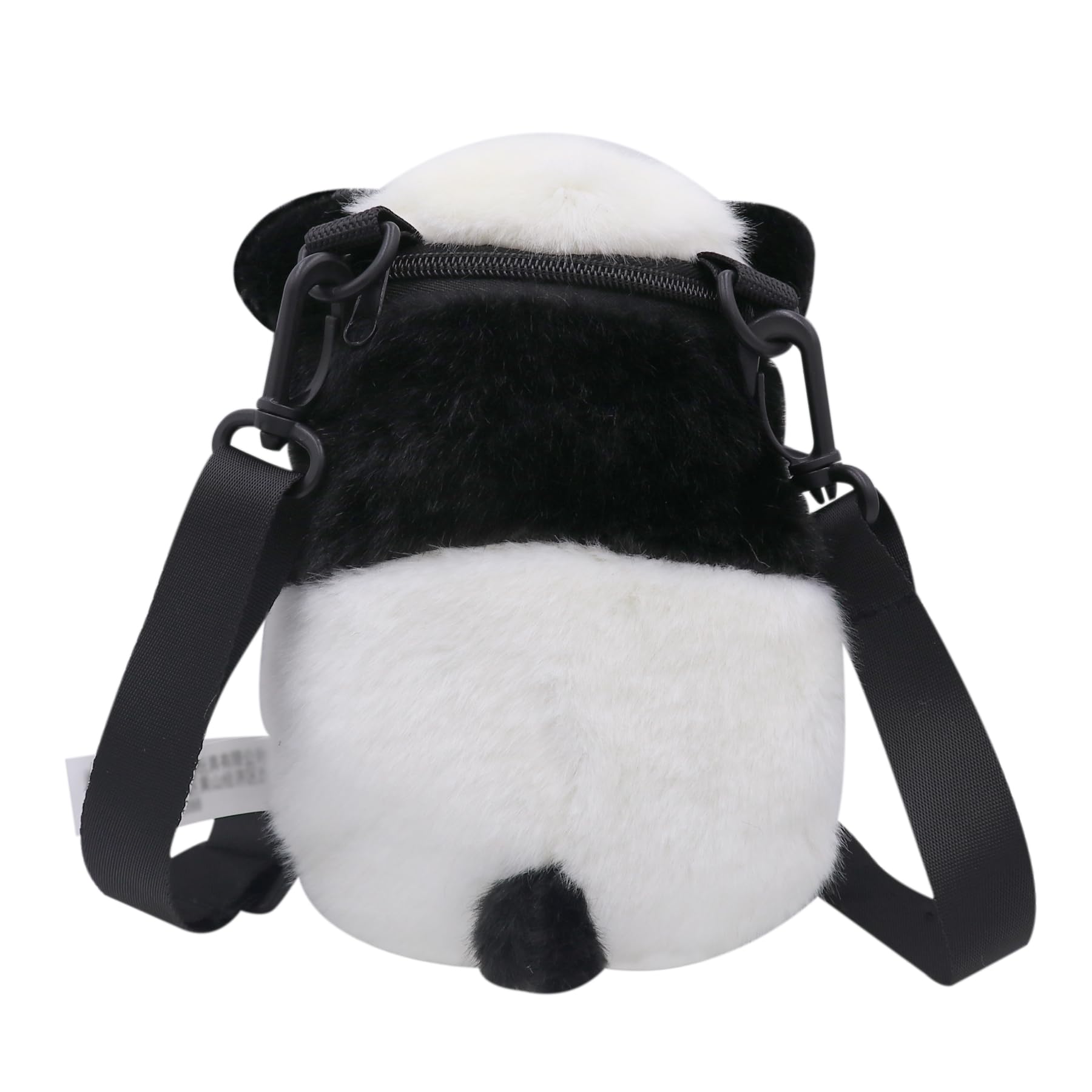 Cute Fluffy Plush Tiger Panda Crossbody Purse for Women & Girls - Small Animal Shoulder Bag - Perfect for Casual Outings, Travel & Gifts