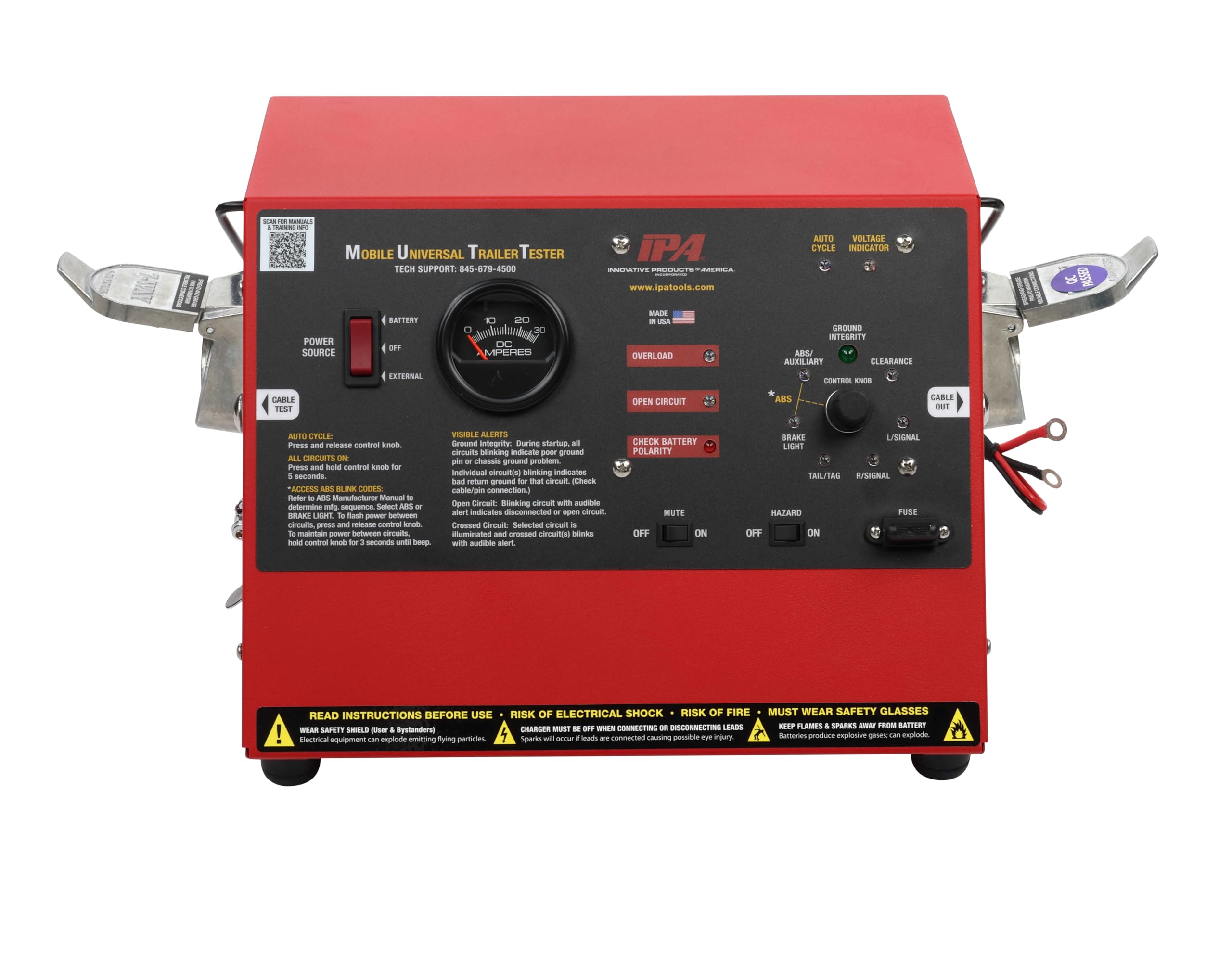 IPA Smart Mutt Trailer Tester 9007A - Professional Diagnostic Tool for Commercial Semi-Truck Trailers | Ideal for Fleet Maintenance & Roadside Repairs