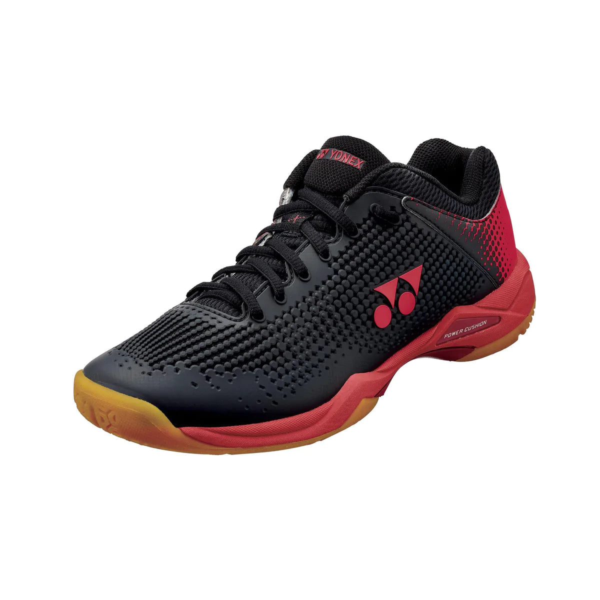 Yonex Power Cushion Eclipsion X2 Unisex Badminton Shoes for Men & Women - Lightweight Court Sneakers with Cushioning Technology (Black/Red) - Perfect for Indoor Sports, Training & Competitive Play