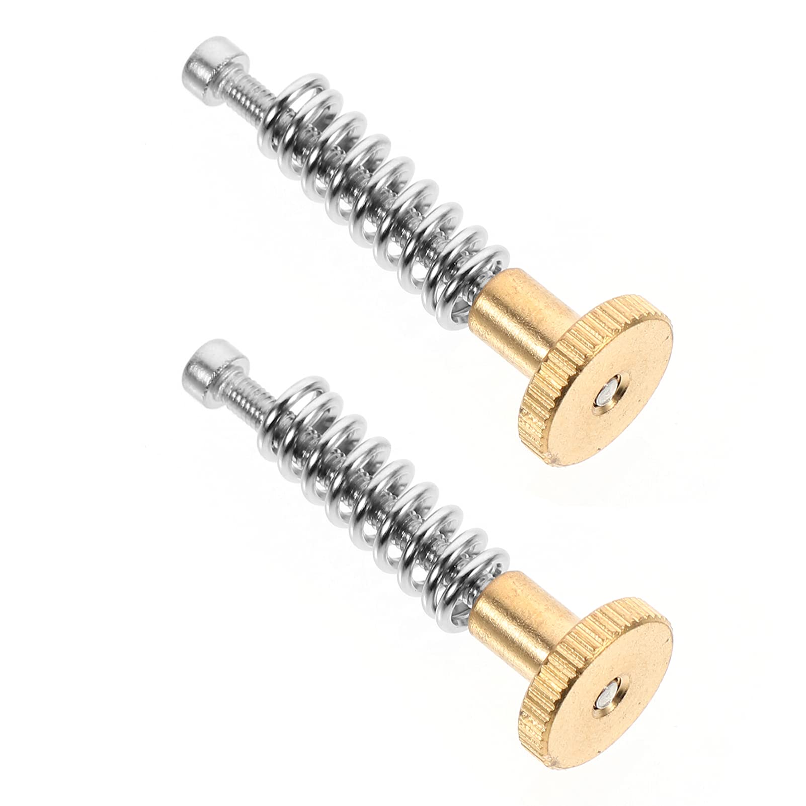 Baluue 2-Pack Anti Backlash Spring Loaded Brass Nuts for 3D Printer Hot Bed Platform - Eliminate Gaps for UM2 & Other 3D Printers - Perfect for Precise Printing & Z-Axis Stability