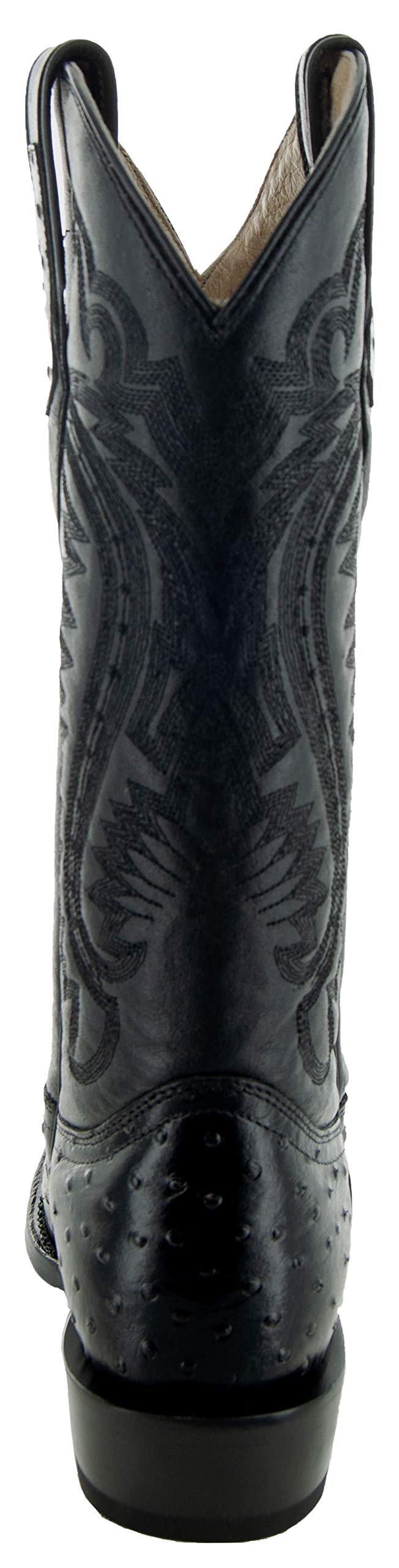 **Men's Soto Boots H7002 - Genuine Ostrich Print Cowboy Boots, Exotic Western Boots for Men - Perfect for Rodeo, Country Dancing & Casual Wear**