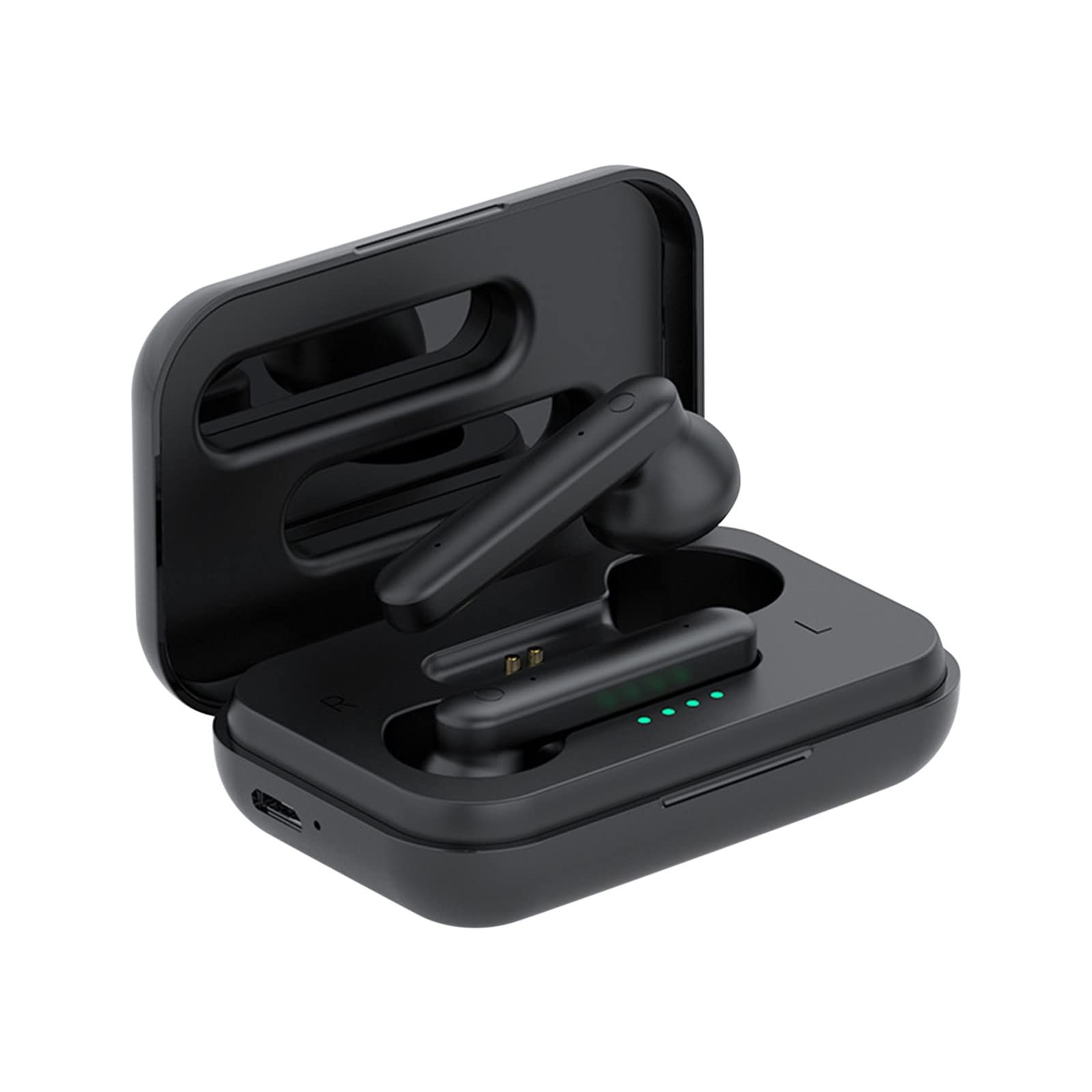 Charella Semi-in-Ear True Wireless Bluetooth 5.0 Sports Earbuds - Lightweight Sweatproof Headphones for Running, Gym & Workout - ER9 Model with Binaural Sound for Active Lifestyle