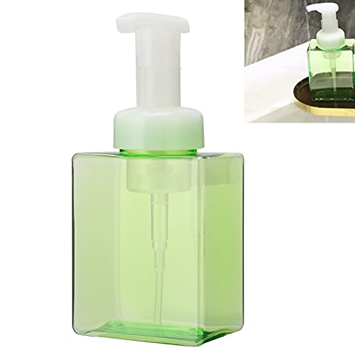 250ML Foam Soap Dispenser - Refillable Plastic Foaming Bottle for Hand Soap & Shampoo | Empty Mousse Container for Bathroom, Kitchen & Travel (Fluorescent Green)