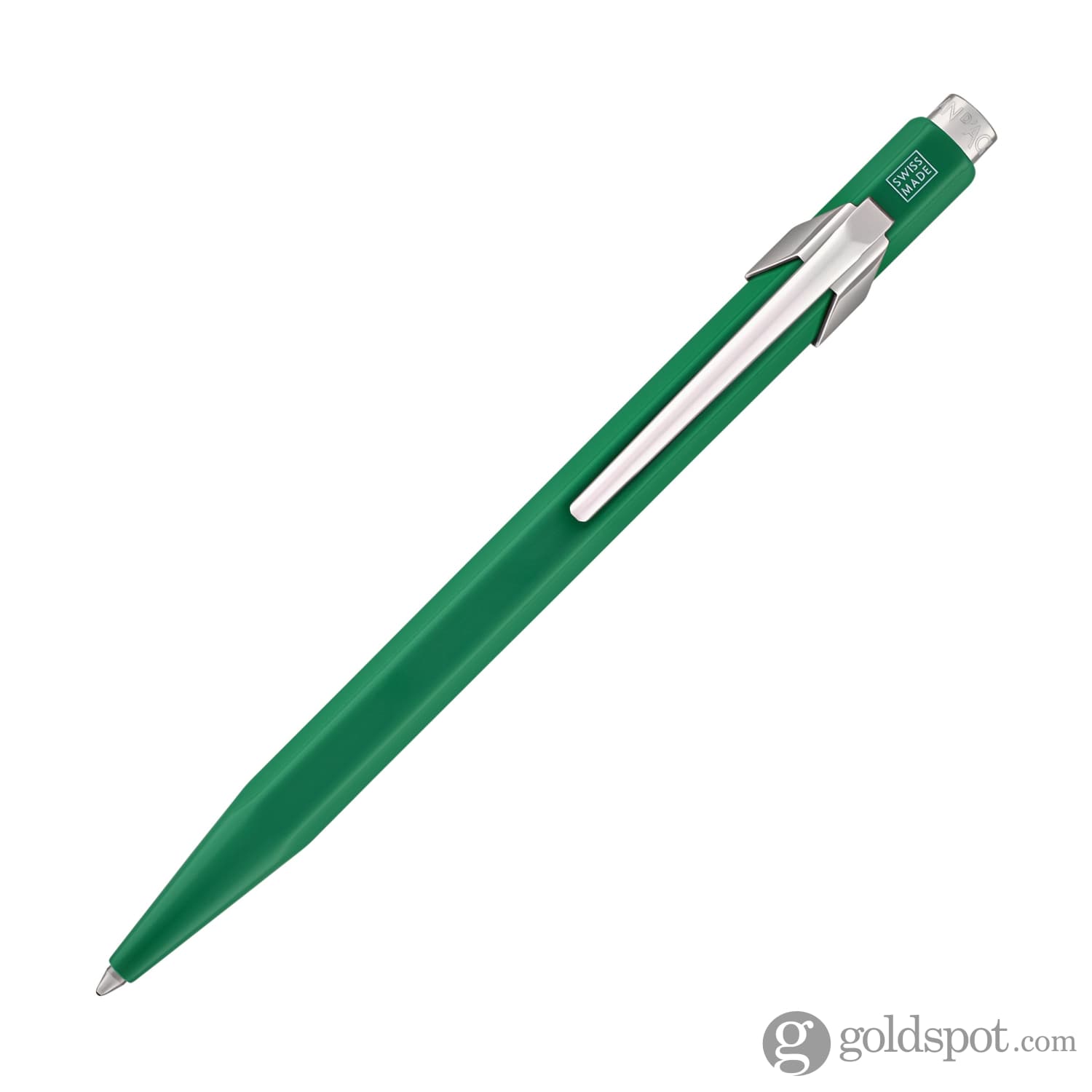 Premium Caran d'Ache 849 Metal Collection Ballpoint Pen - Elegant Green Ink Pen for Writing, Signing & Gifting - Perfect for Office, School & Luxury Everyday Use