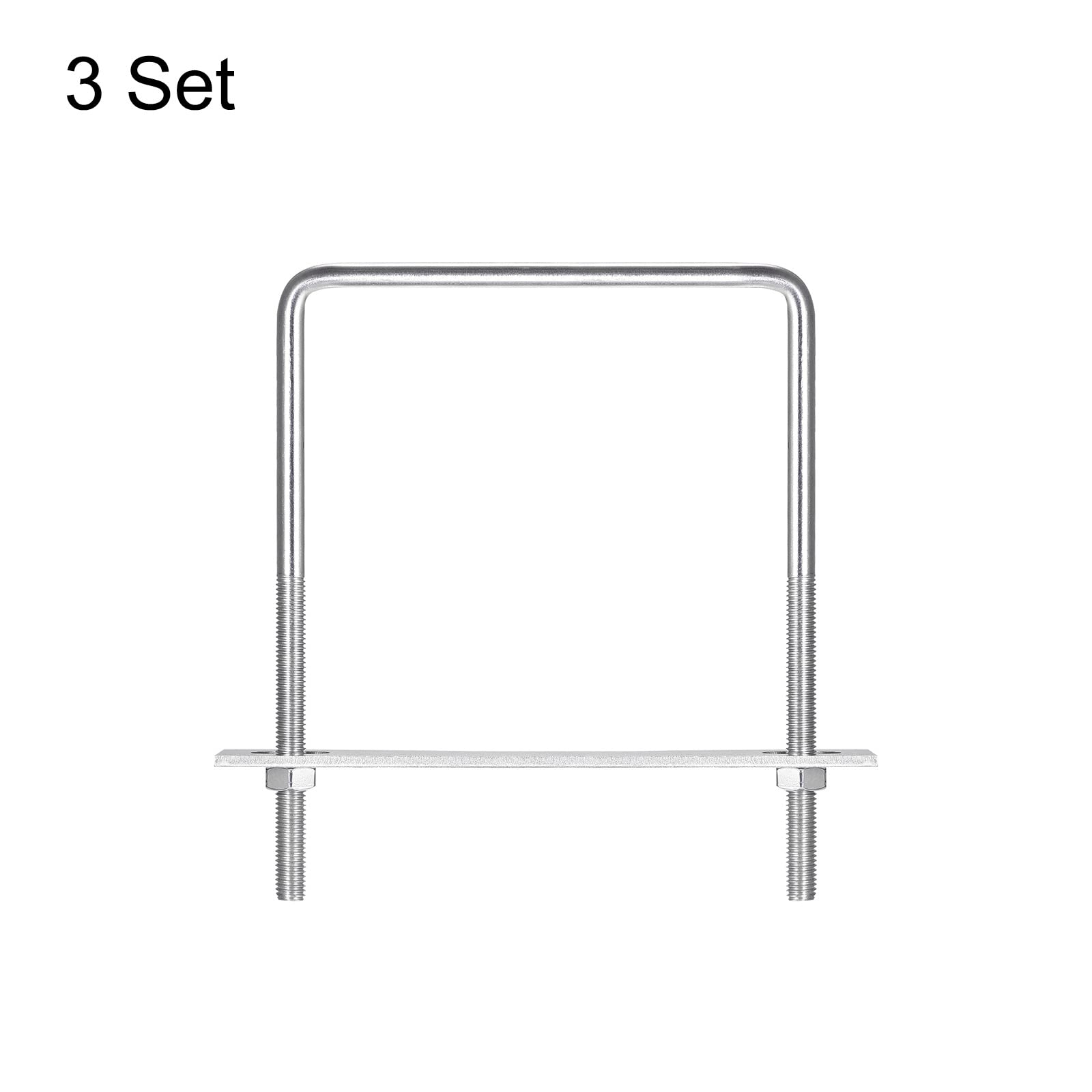 Stainless Steel U-Bolts 304 M10 - 3 Sets 152mm (5.98