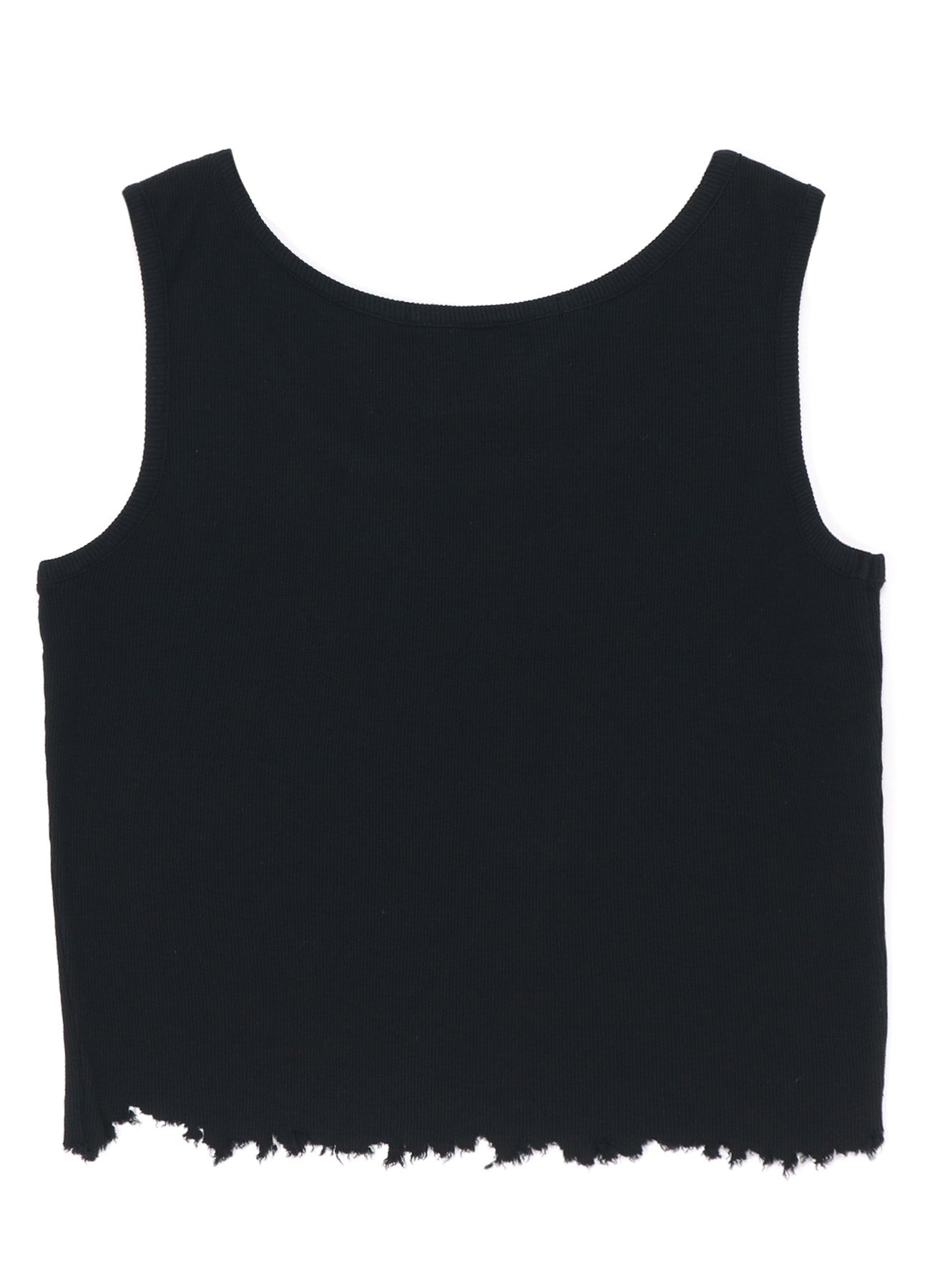 Soft Cotton Rayon Rib Tank Top with Distressed Hem - Casual Summer Tee for Women | Perfect for Layering, Beach Outfits & Everyday Wear