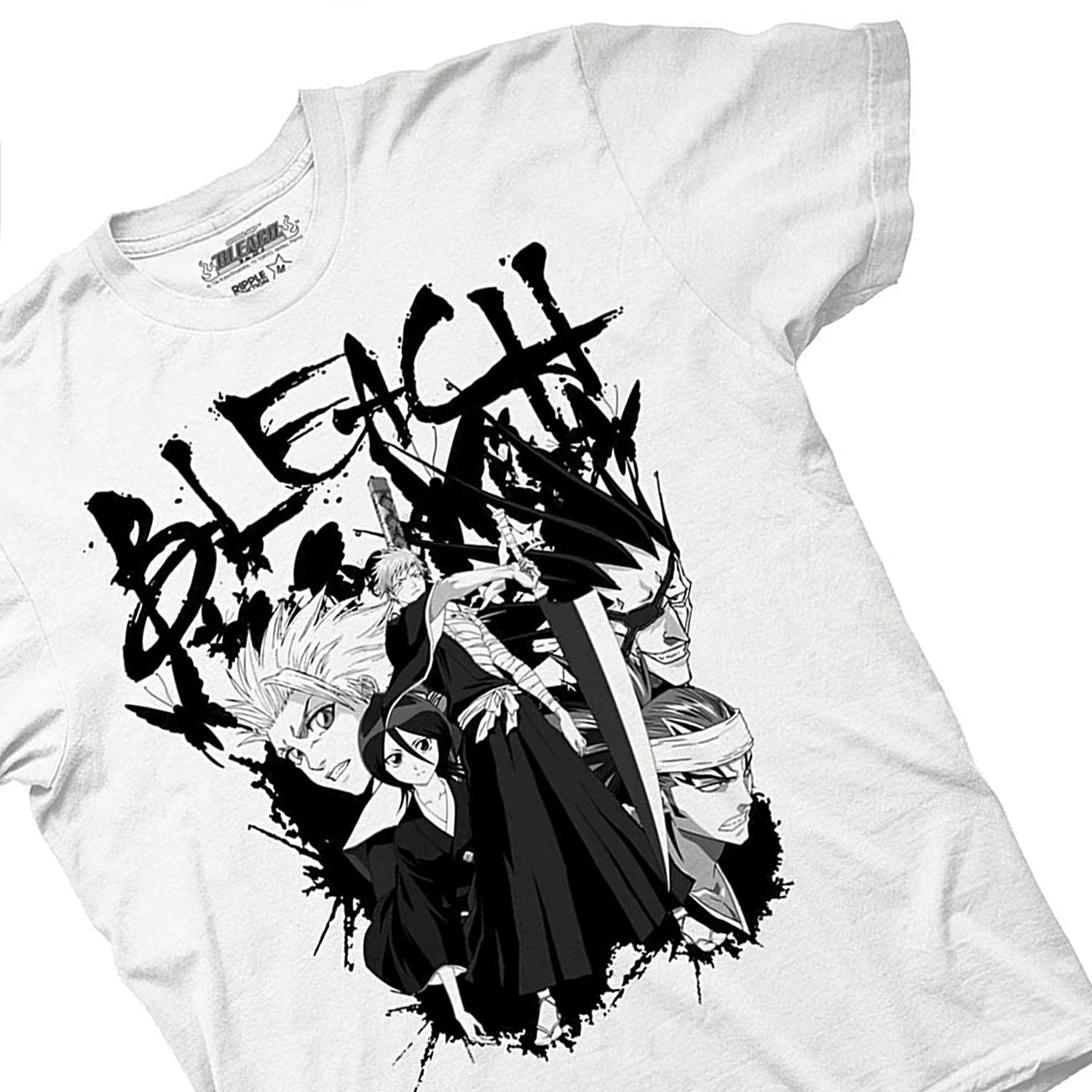 Bleach Anime T-Shirt for Men - Ichigo Kurosaki Graphic Tee - Cool Manga Fashion Shirt - Perfect for Cosplay, Anime Conventions & Casual Wear