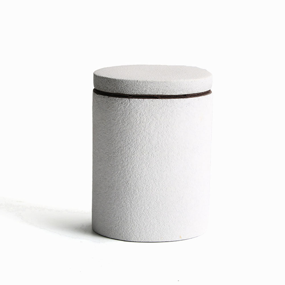 Handmade Coarse Pottery Tea Caddies Set of 4 - Loose Leaf Tea Storage Containers for Kitchen, Pantry & Tea Ceremony | Airtight & Decorative