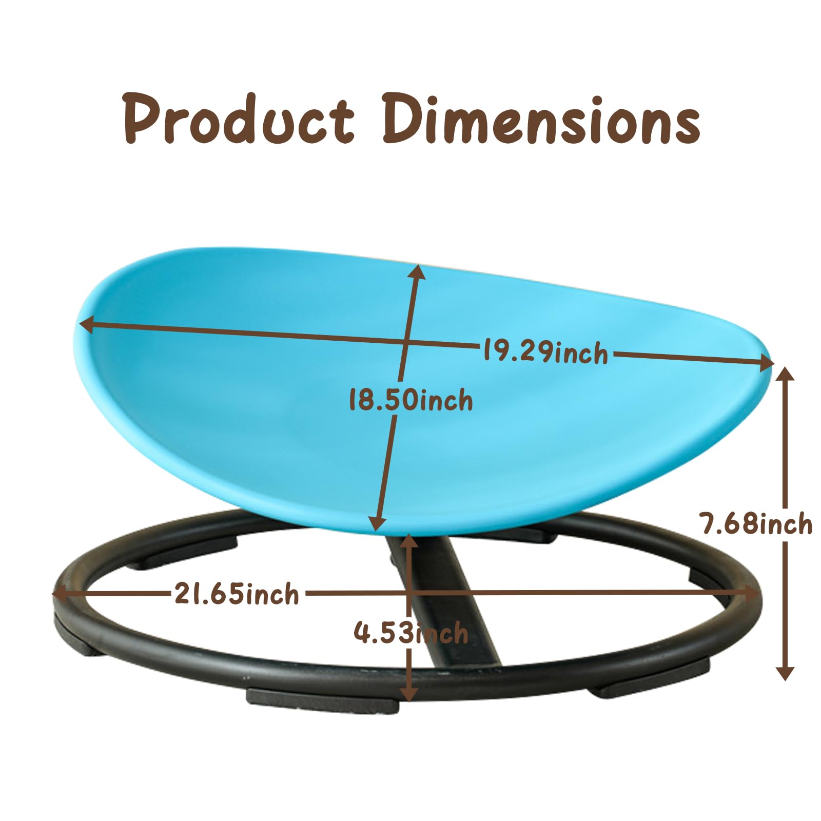 Sensory Swivel Chair for Kids with Autism - Wobble Spin Chair to Improve Physical Coordination & Motion Sickness Relief - Perfect for Classroom, Therapy, and Home Use