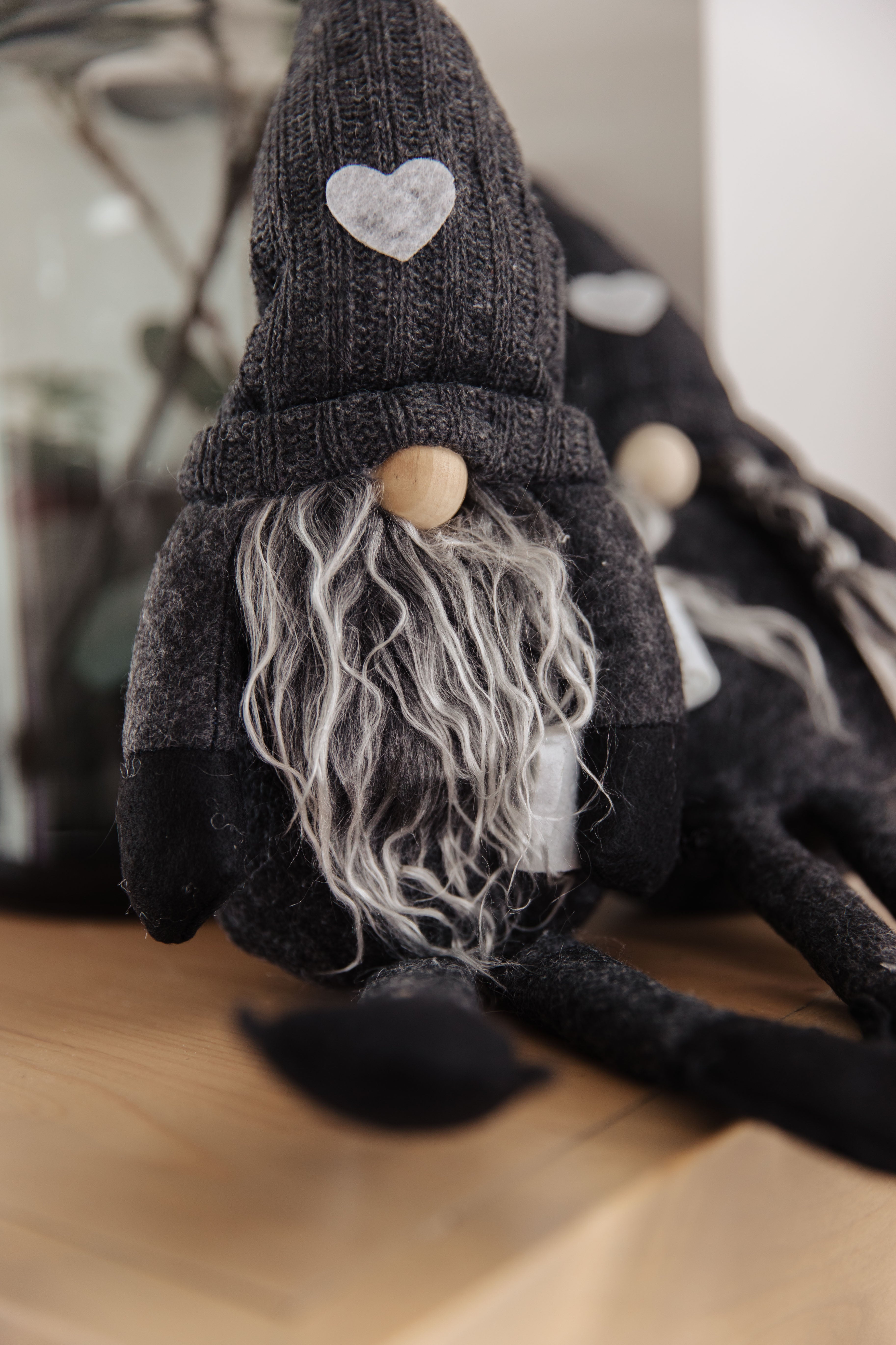 Adorable Coffee Lover Gnomes Set of 2 - Charcoal Gray Garden Decor for Coffee Shop, Home & Office | Perfect Gift for Coffee Enthusiasts