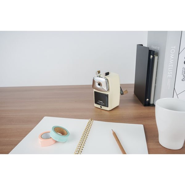 Carl Angel 5 Premium 3-Hole Manual Pencil Sharpener - Durable Metal Blade for School, Office & Art Studio Use