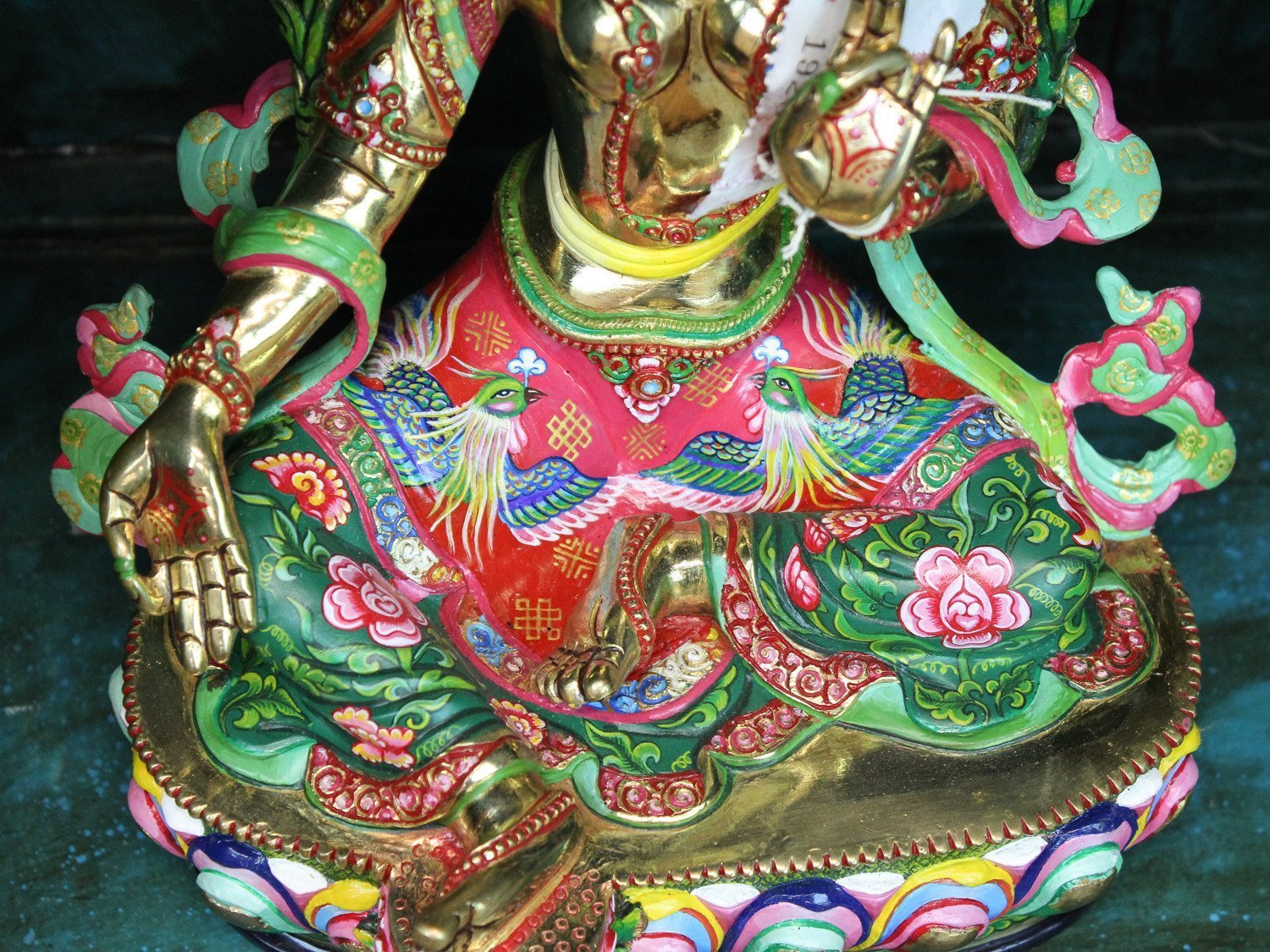 13 Inch Green Tara Statue - Handcrafted Buddhist Masterpiece for Home Altar, Meditation & Spiritual Decor | Perfect for Yoga Studios & Gift Giving