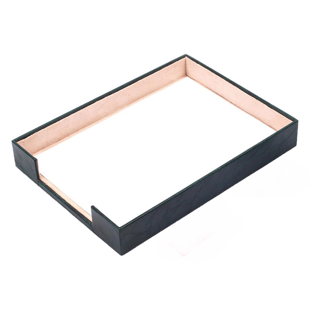 MOOG Genuine Leather Document Tray - Premium Office Desk Organizer for Files, Papers & Stationery - Perfect for Home Office, Work Desk & Professional Workspace Organization