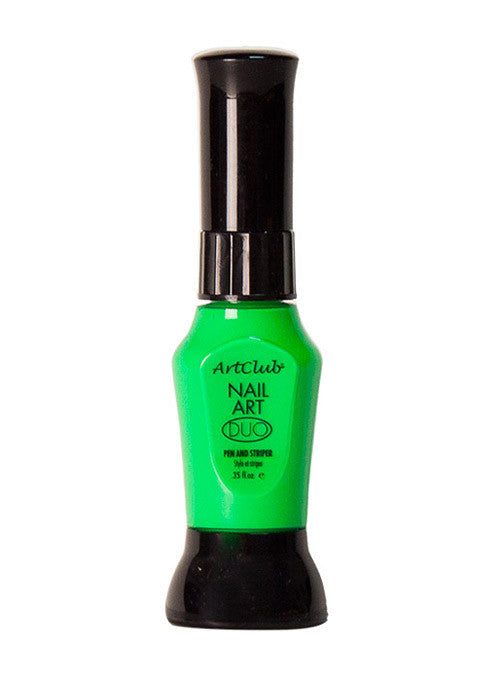 Color Club Nail Art Duos | Neon Green Nail Polish Set - Perfect for Summer Nails, Parties & DIY Manicures