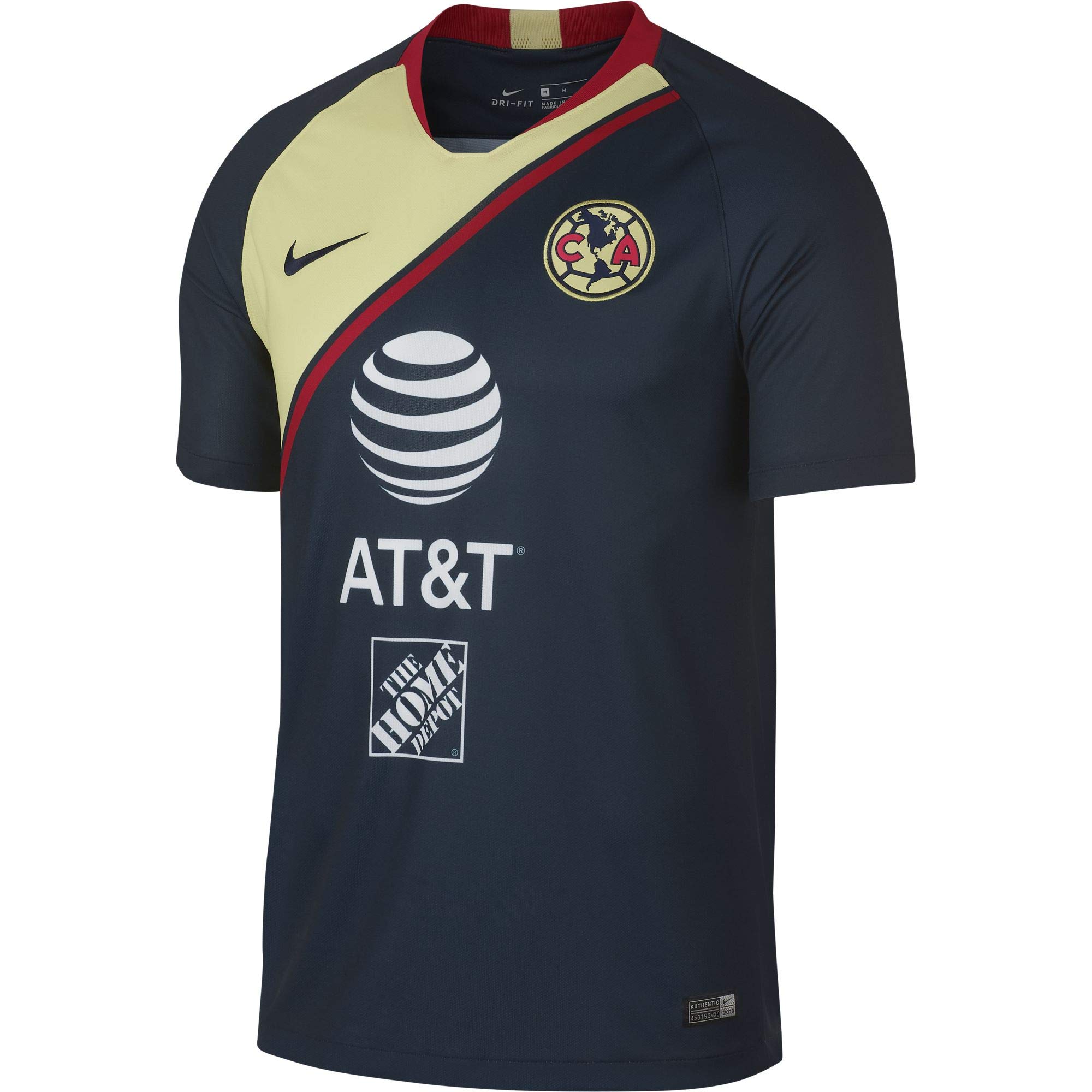 Nike Club America Away Stadium Soccer Jersey 2018/19 - Authentic Football Shirt for Fans, Players & Collectors - Perfect for Matchdays, Training & Casual Wear