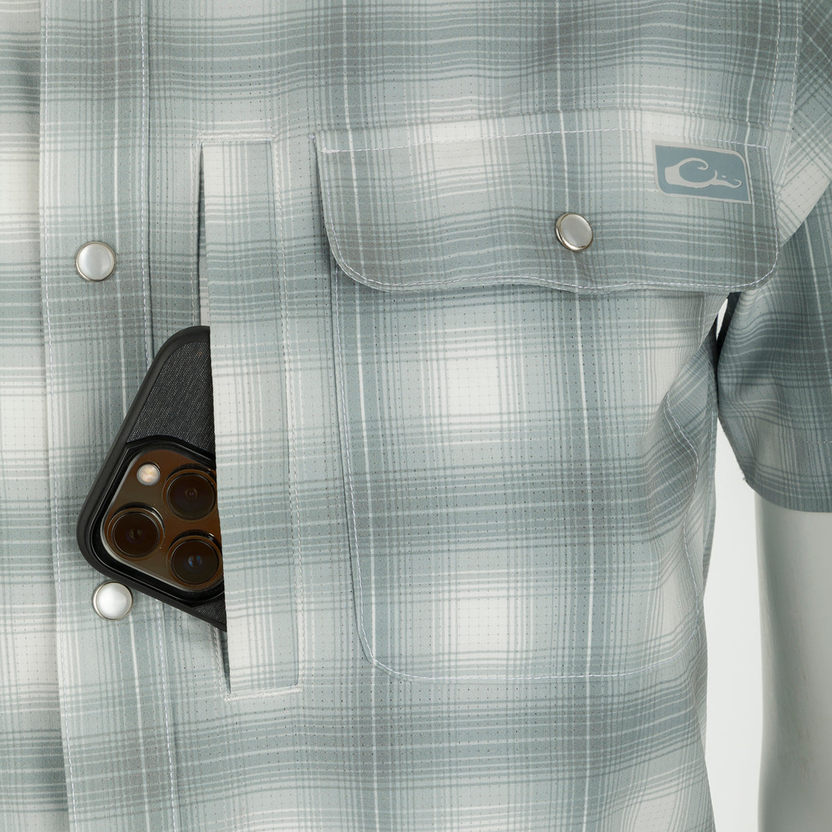 Cinco Ranch Western Plaid Button Down Short Sleeve Shirt for Men - Casual Cowboy Style Shirt for Summer, Outdoor, and Country Western Wear
