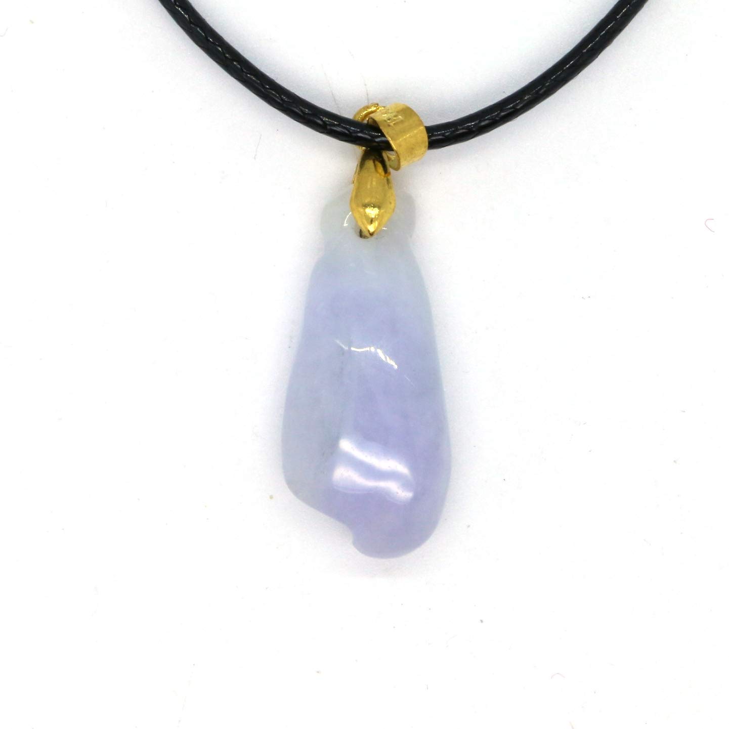 Certified Type A Jadeite Jade Pendant Necklace - Elegant Water Drop Design for Women | Perfect Gift for Birthday, Anniversary & Special Occasions