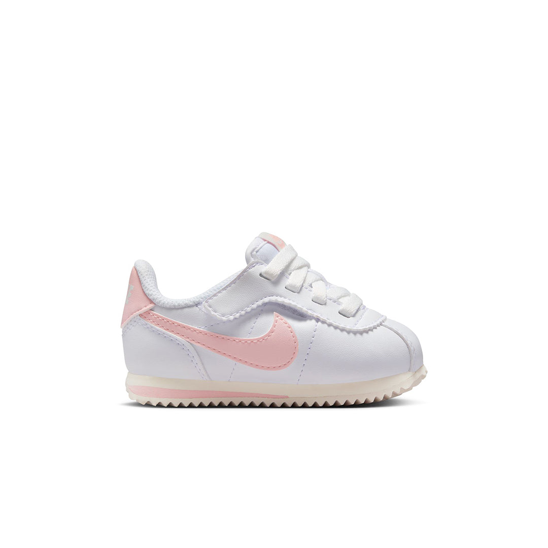 Nike Cortez EasyOn TD Sneakers for Kids - White/Echo Pink - Comfortable & Stylish Toddler Shoes for School, Play & Everyday Wear