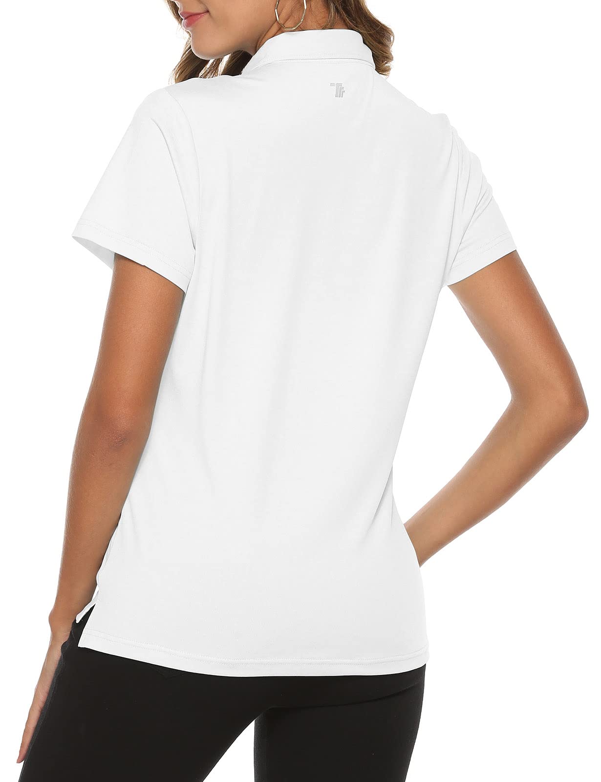 Rdruko Women's Golf Polo Shirts - Breathable Moisture Wicking Short Sleeve Collared Shirt for Tennis, Sports & Casual Wear - Perfect for Golf Outings, Summer Activities & Athletic Performance