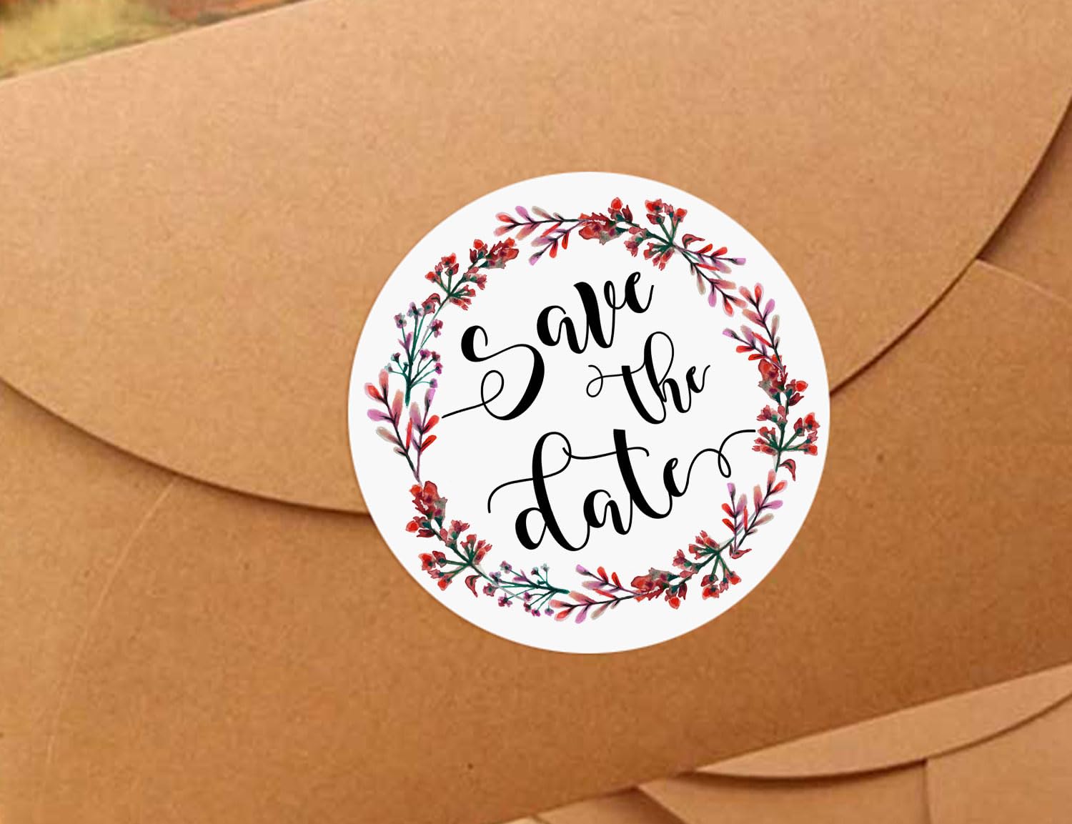 120PCS Premium Save The Date Wedding Stickers - Elegant Wedding Favor Labels, Envelope Seals for Bridal Showers & Invitations | Perfect for DIY Wedding Decor, Stationery & Party Favors