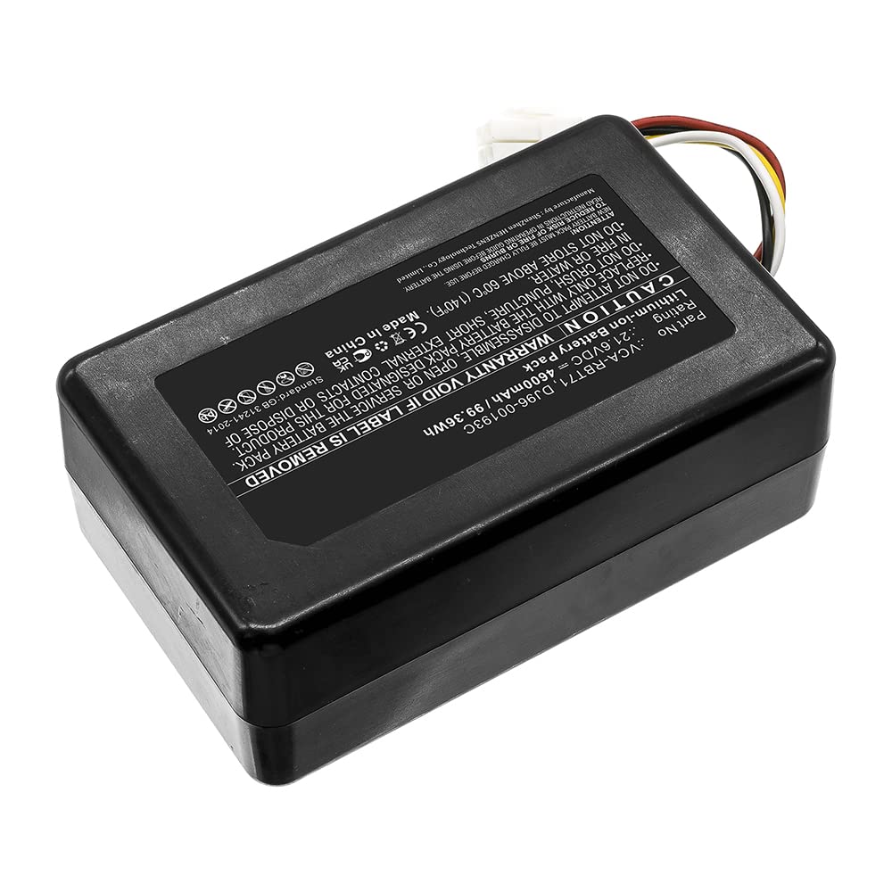 Synergy Digital Vacuum Cleaner Battery - 21.6V 4600mAh Li-ion Replacement for Samsung VR10M701PUW & DJ96-00193C - Ultra High Capacity Battery for Powerful Home Cleaning
