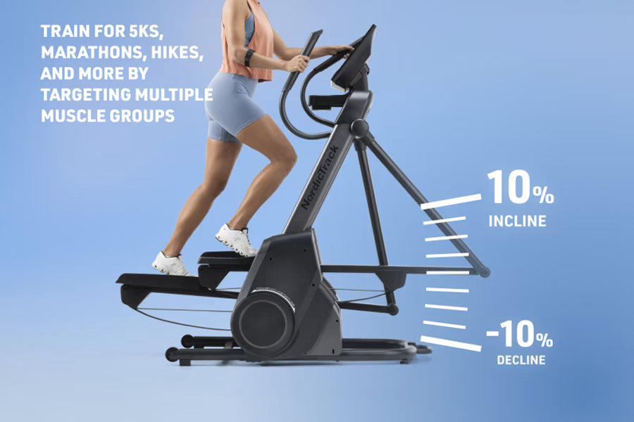 NordicTrack X16 Elliptical Machine - Low Impact Cardio Workout Equipment for Home Gym | Perfect for Small Spaces & Full-Body Training