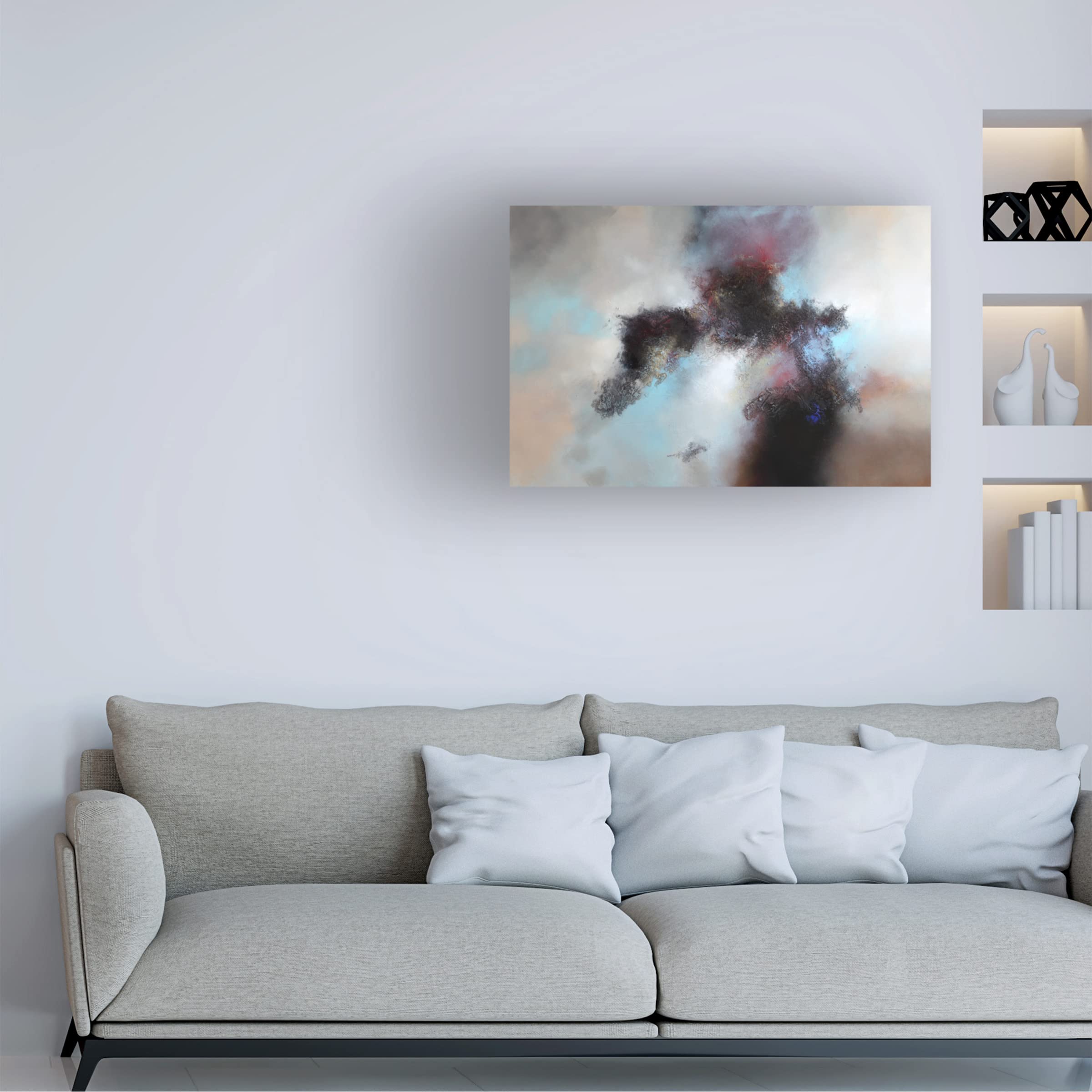 Trademark Fine Art 'Traveller' Canvas Wall Art by Eelco Maan - Stunning Landscape Painting for Living Room, Bedroom & Office Decor