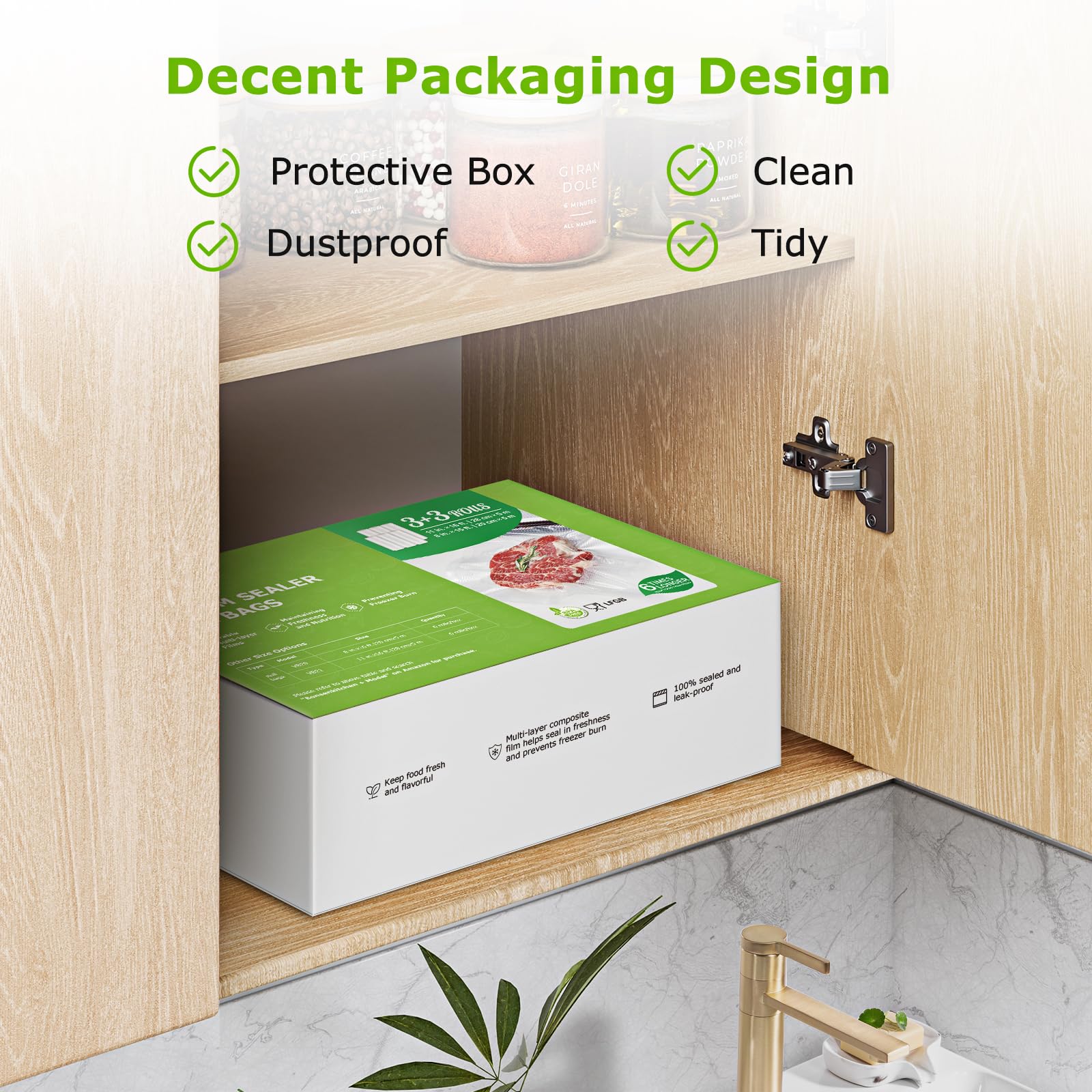Premium Vacuum Sealer Bags - 3 Rolls 11