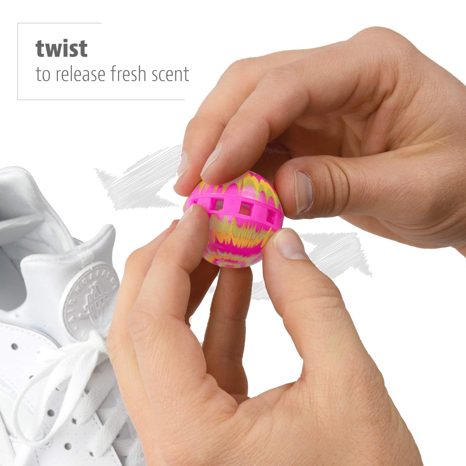**Odor-Fighting Shoe Fresheners for Sneakers & Gym Bags – Eliminates Bad Smell in Shoes, Lockers & Drawers – Fresh Scent Football Design – 2 Pack for Sports & Travel**