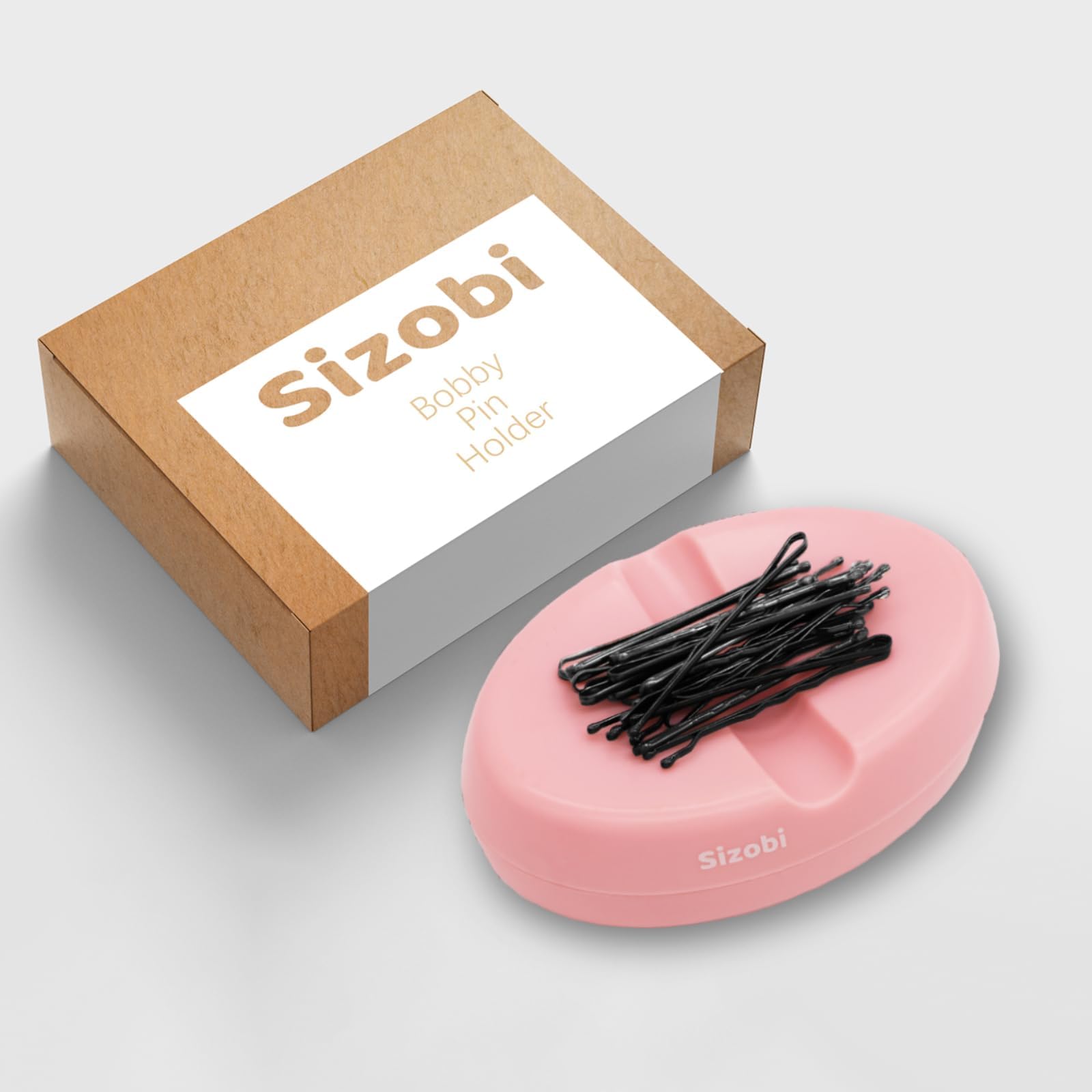 Sizobi Magnetic Pin Holder - Bobby Pin & Sewing Pins Organizer, Magnetic Pin Cushion & Paper Clip Keeper for Crafting, Sewing & Office Use (No Bobby Pins or Pins Included) - Perfect for DIY Projects, Dressmaking & Desk Organization