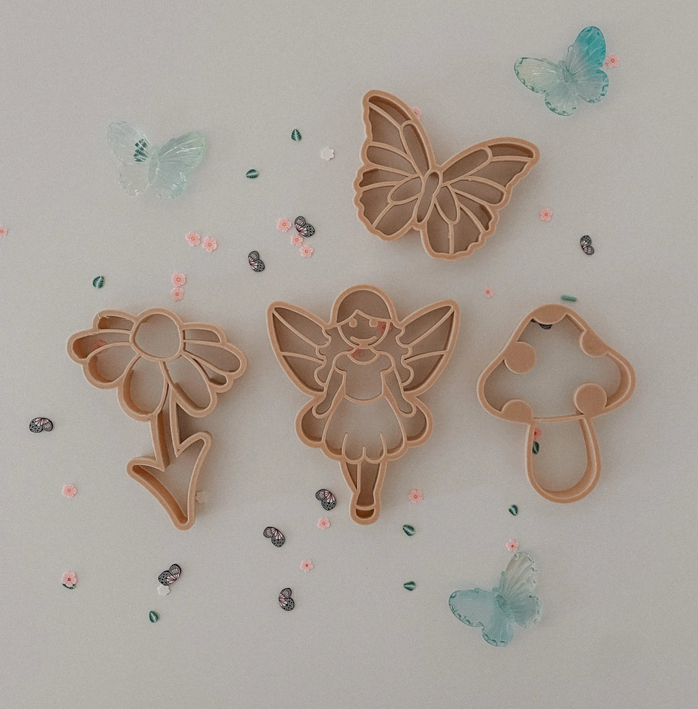 Eco-Friendly Fairy Fun Playdough Sensory Play Cutter Set for Kids - Creative Arts & Crafts, Early Learning, and Sensory Development Activities