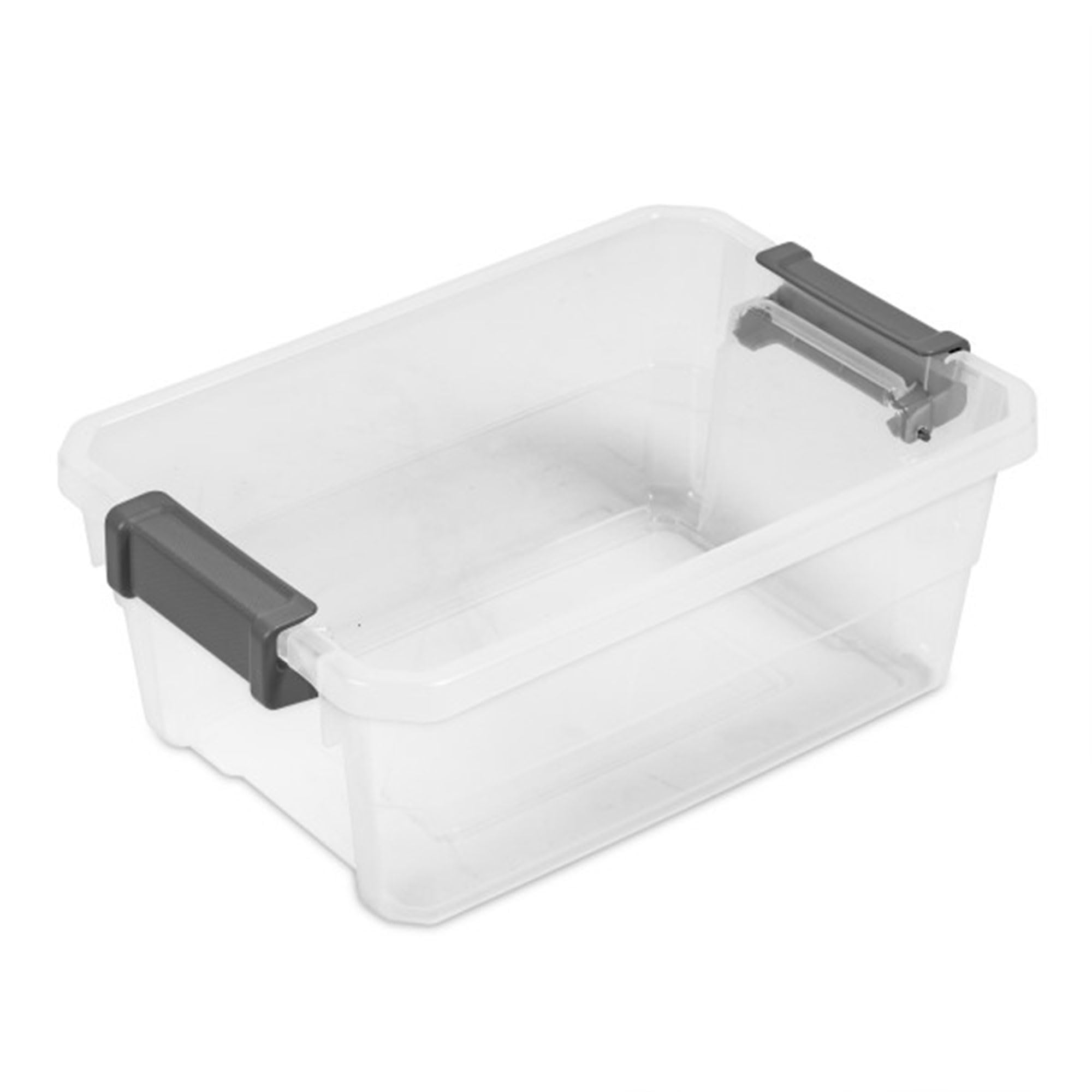 Sterilite 24-Pack 16 Quart Clear Plastic Storage Bins with Secure Latching Lids | Modular Stackable Organizer Boxes for Home, Office & Garage Organization | Perfect for Closet, Pantry & Toy Storage