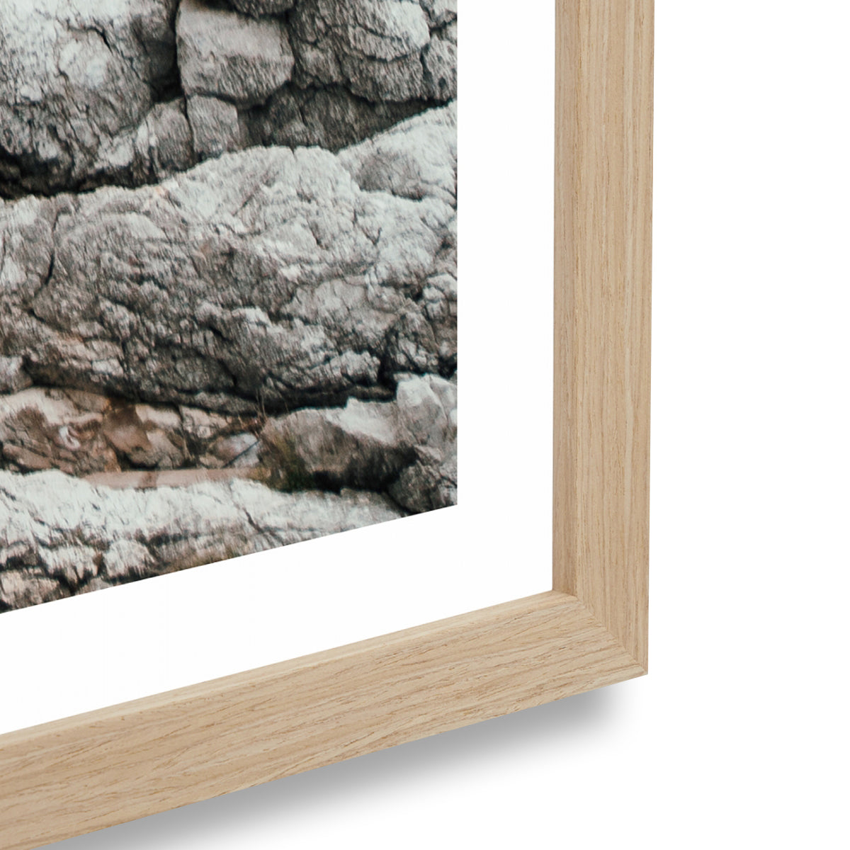 Coastal Rocks Framed Print - Beach Wall Art Decor for Living Room, Bedroom & Office - Ocean Landscape Painting for Home & Office Decoration