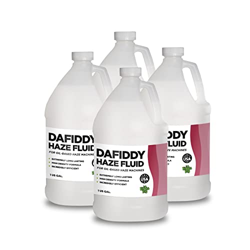 Froggys Fog 4-Gallon DaFiddy Oil-Free Haze Fluid for DF-50 Fog Machine – Perfect for Stage Performances, Concerts, and Special Effects