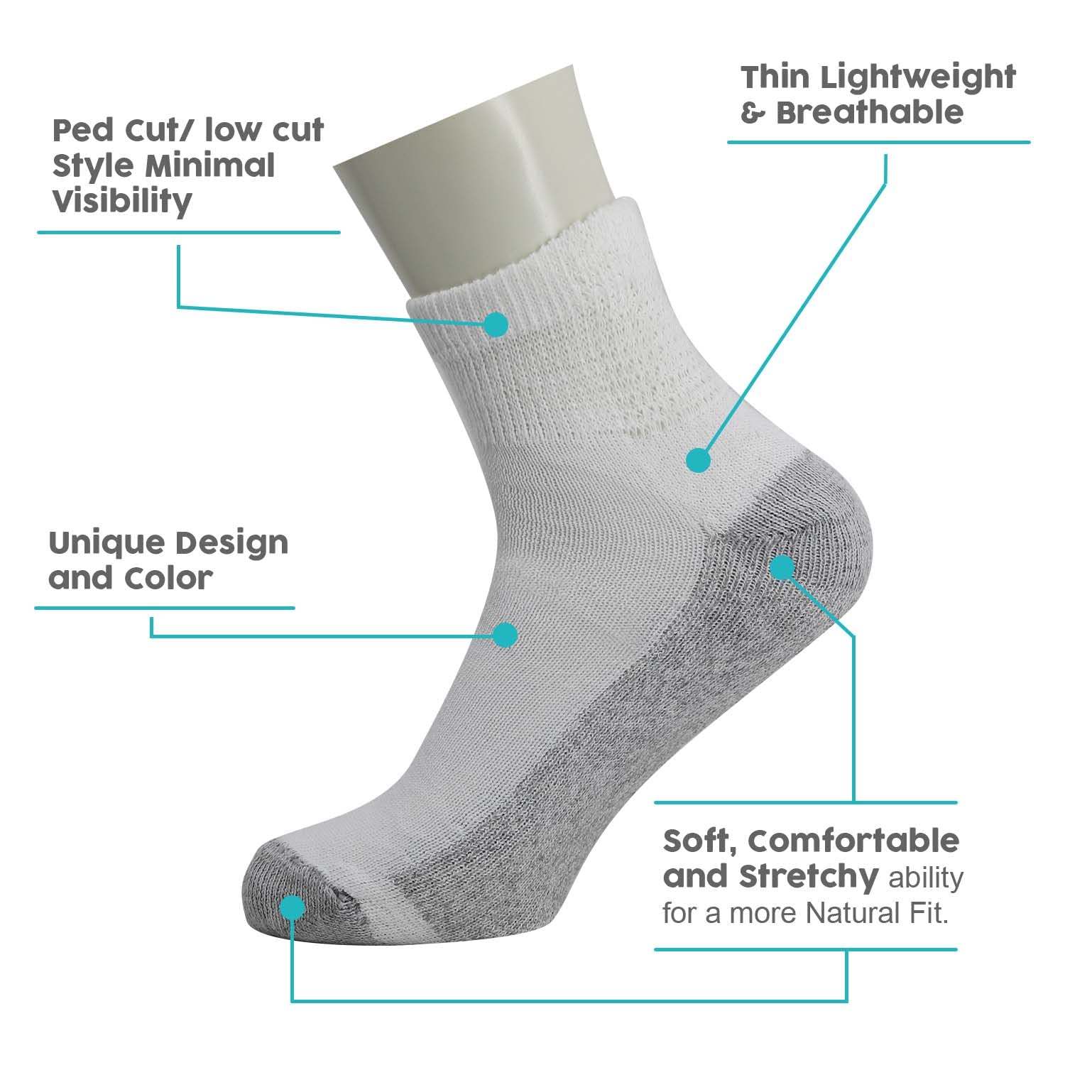 Moda West 96/180 Pack Bulk Cotton Socks for Men & Women - Crew, Ankle & Low Cut Styles - Perfect for Daily Wear, Gym & Gift Sets