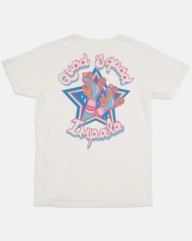 Impala Quad Skate Tee - Women's Graphic Roller Skating T-Shirt for Rink & Outdoor Skating - Casual Streetwear & Skate Park Fashion