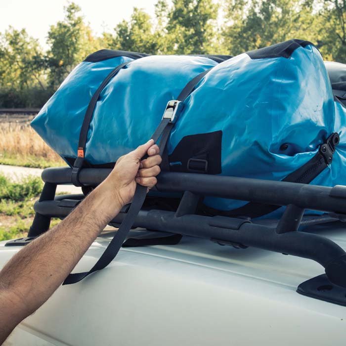 Nite Ize Dual Cam Jam Adjustable Bungee Tie Down with 12' Strap - Perfect for Camping, Hiking, and Outdoor Gear Organization