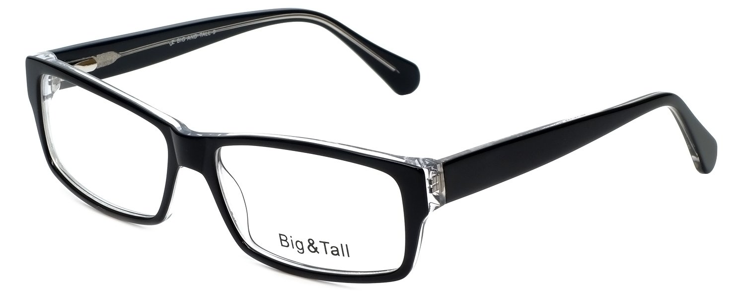 Big and Tall 9 Designer Eyeglasses for Men - Premium Oversized Frames with UV Protection - Perfect for Reading, Driving & Fashion Accessories